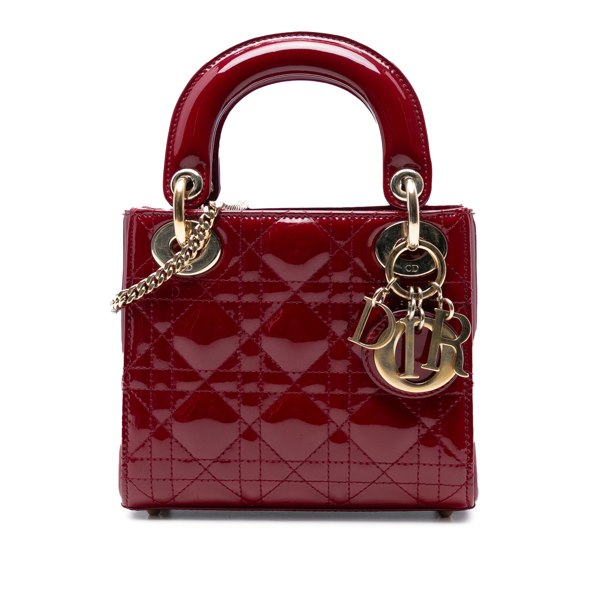 Dior Mini Patent Cannage Lady Dior - image 1