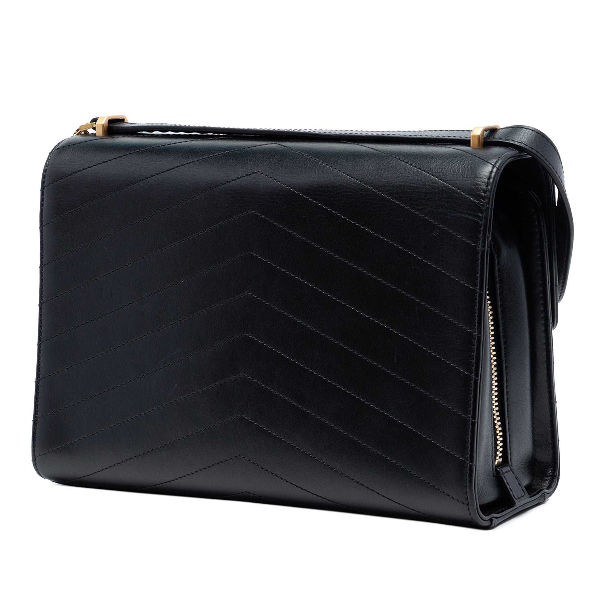 Chanel CC Chevron Calfskin Medal Flap - image 2