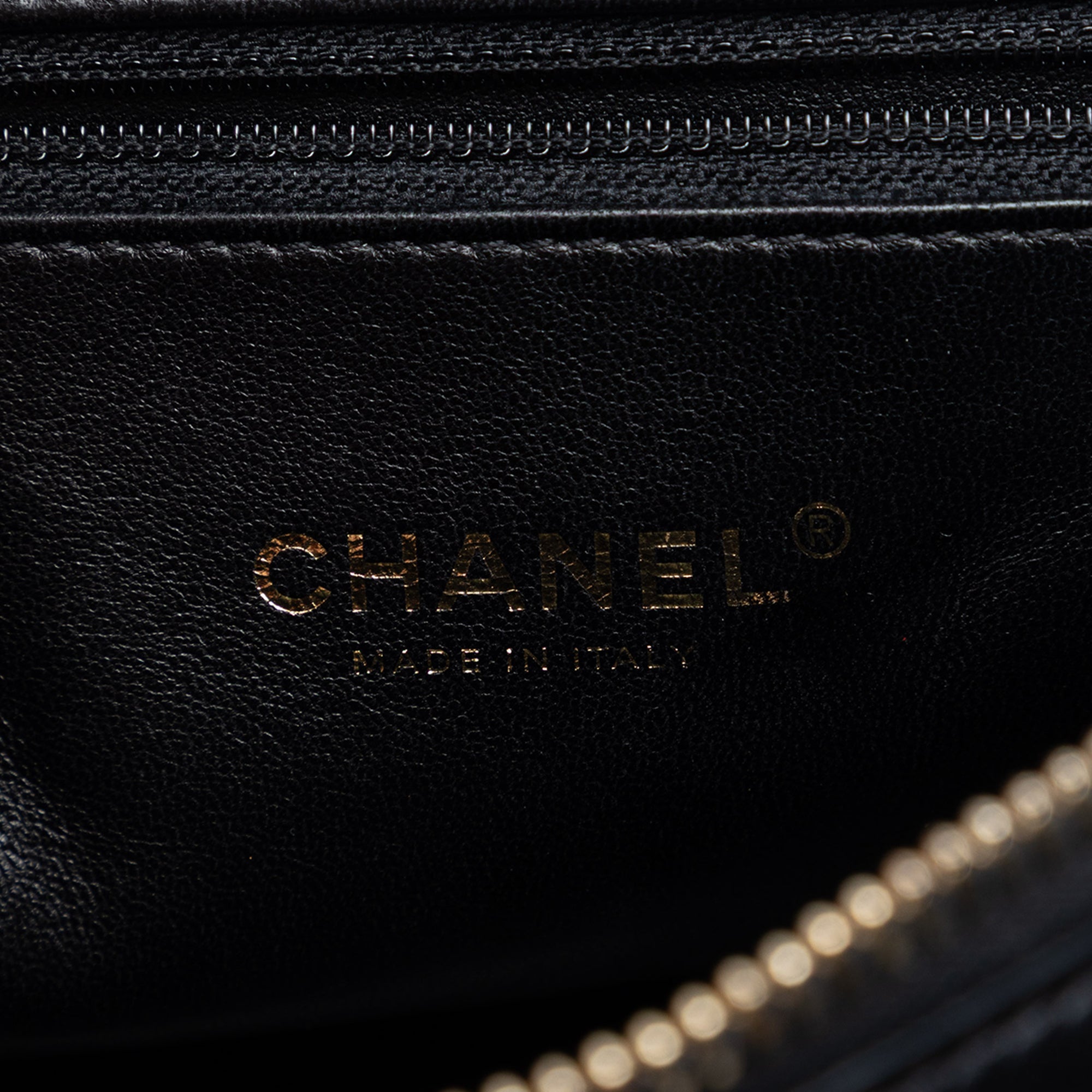 Chanel CC Chevron Calfskin Medal Flap - image 5