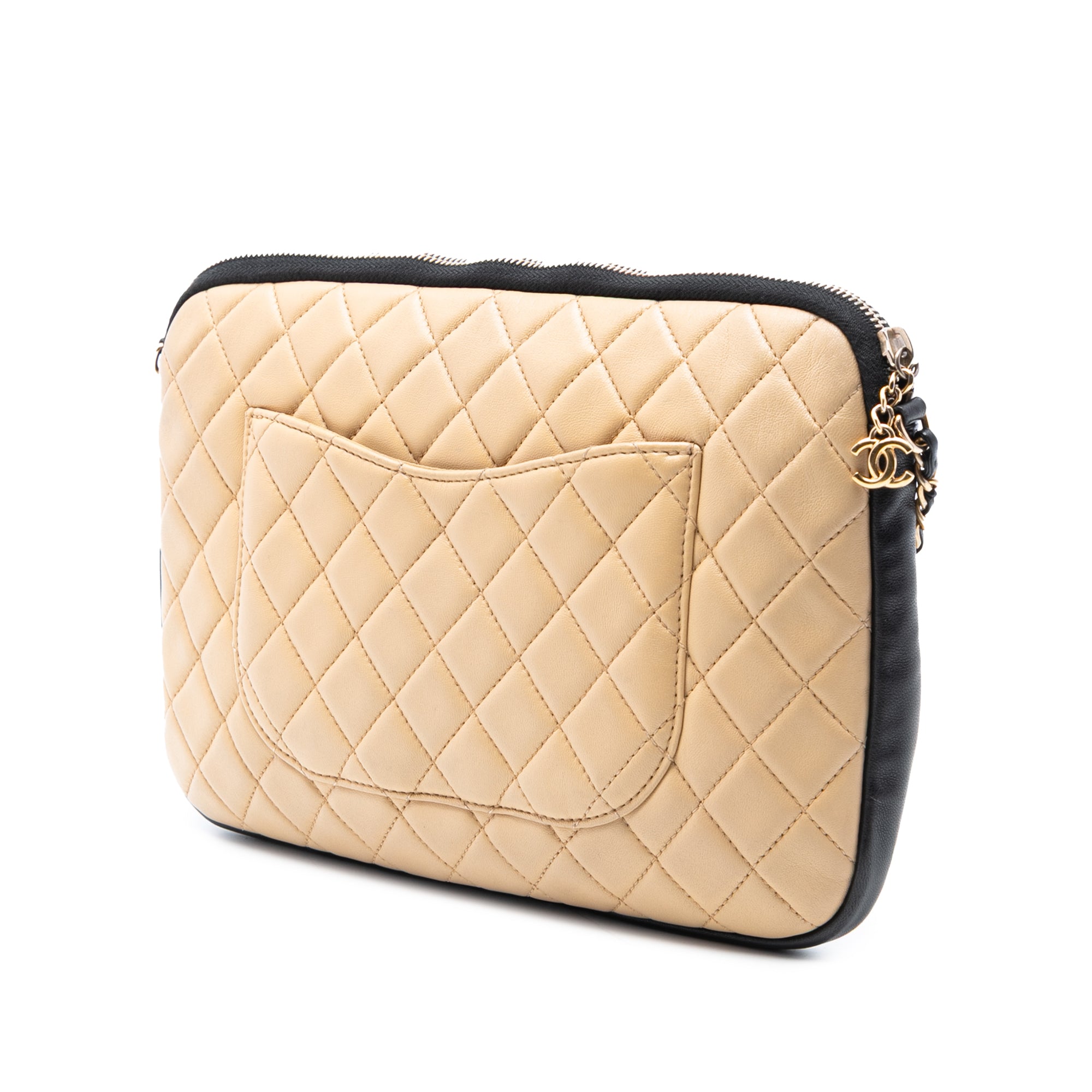 Chanel Small Quilted Lambskin Girl Clutch on Chain - image 2