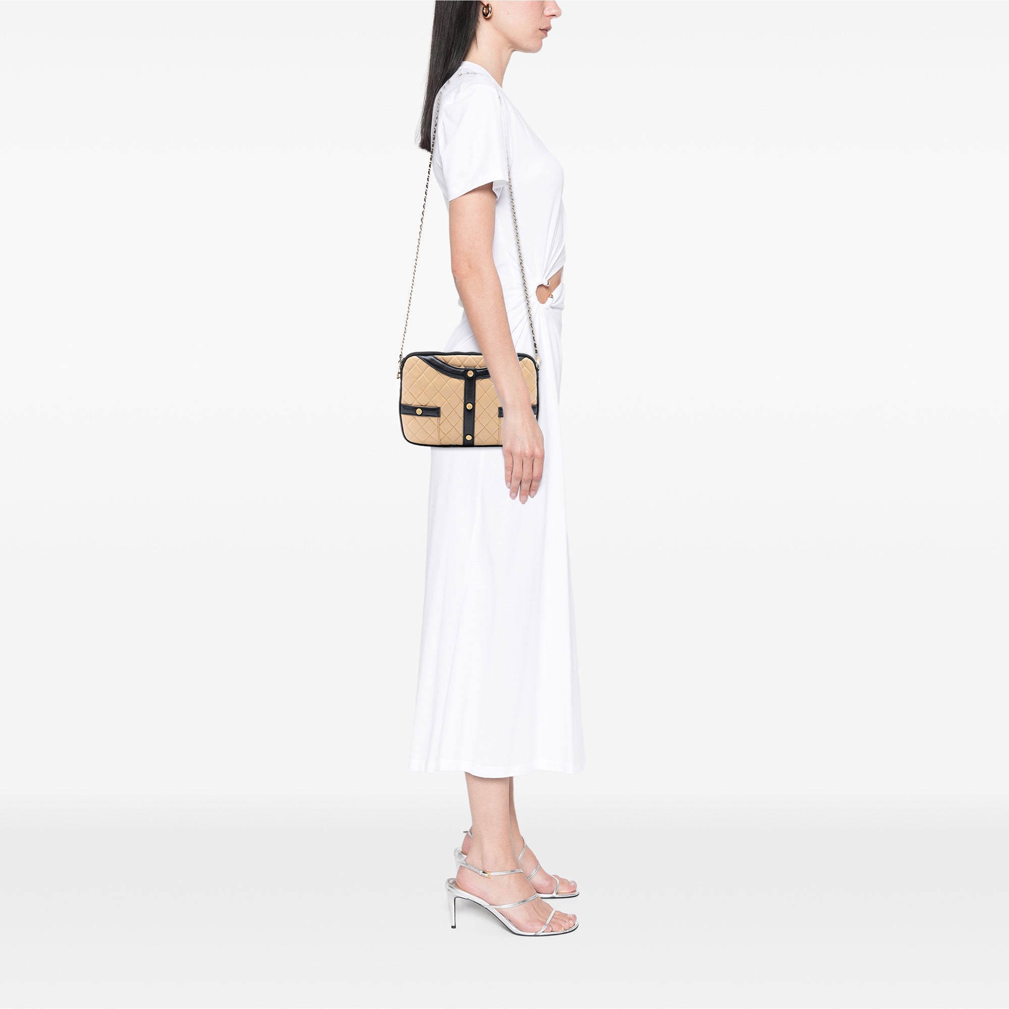 Chanel Small Quilted Lambskin Girl Clutch on Chain - image 7