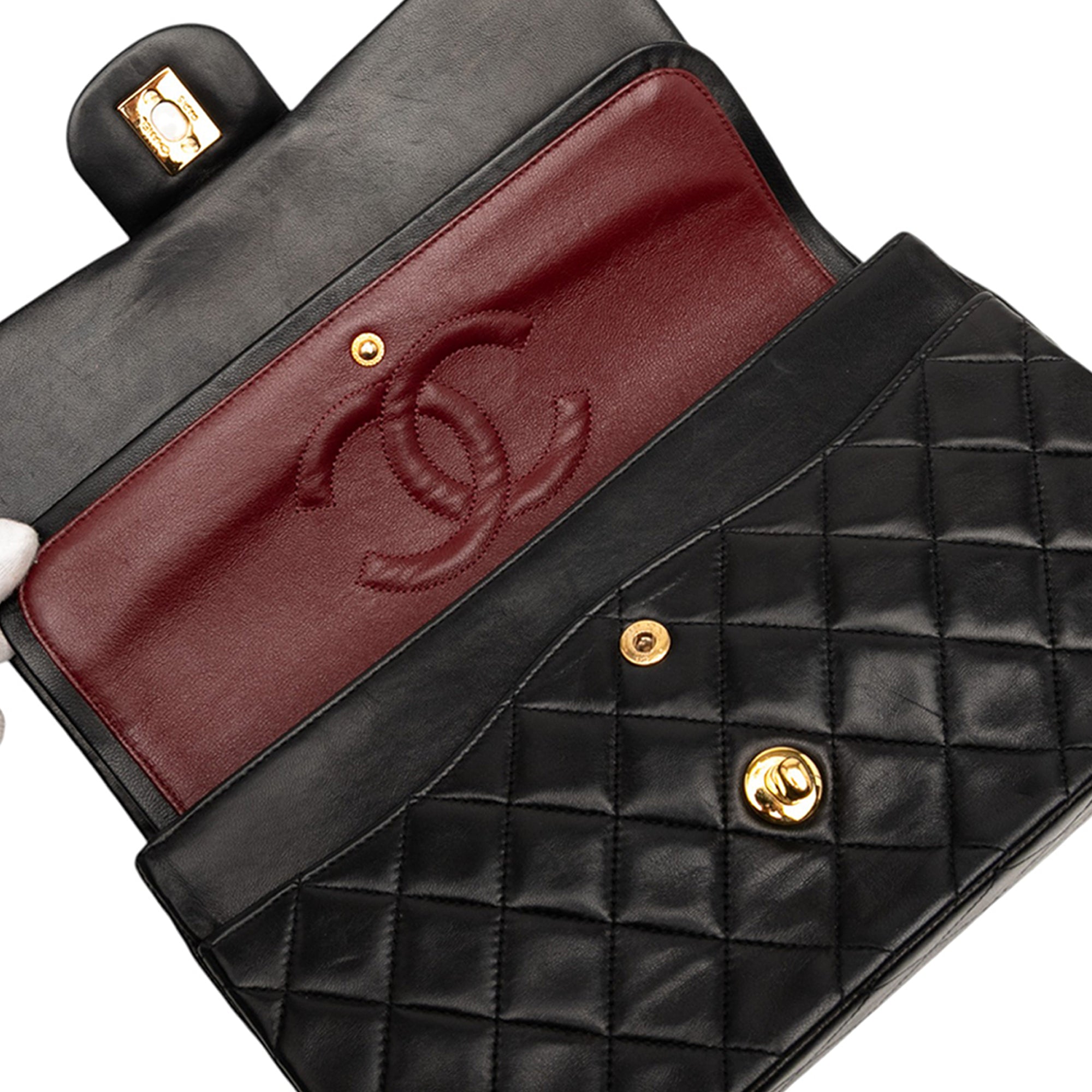 Chanel Medium Classic Lambskin Double Flap - image 8