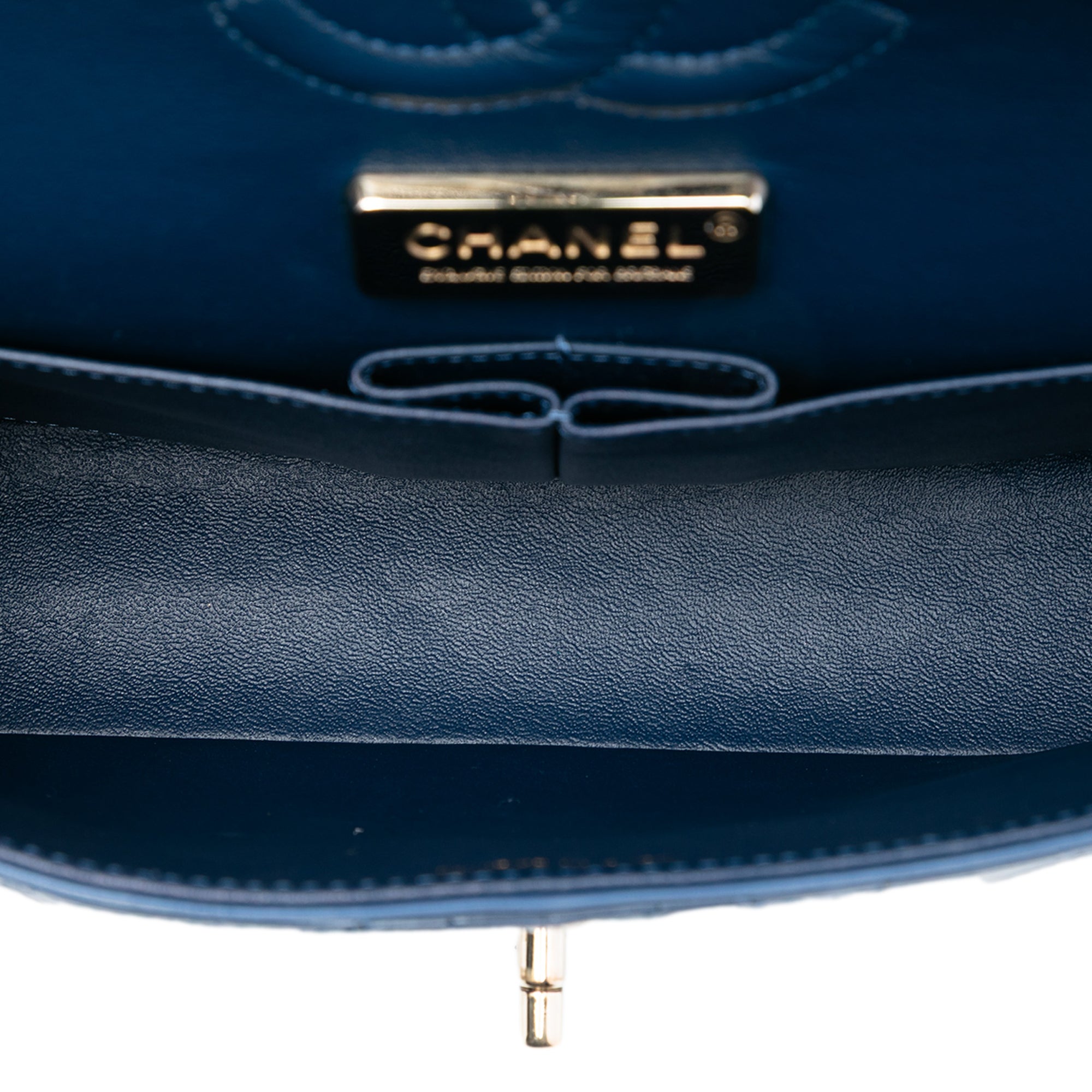 Chanel Medium Classic Glazed Calfskin Camellia Double Flap - image 4