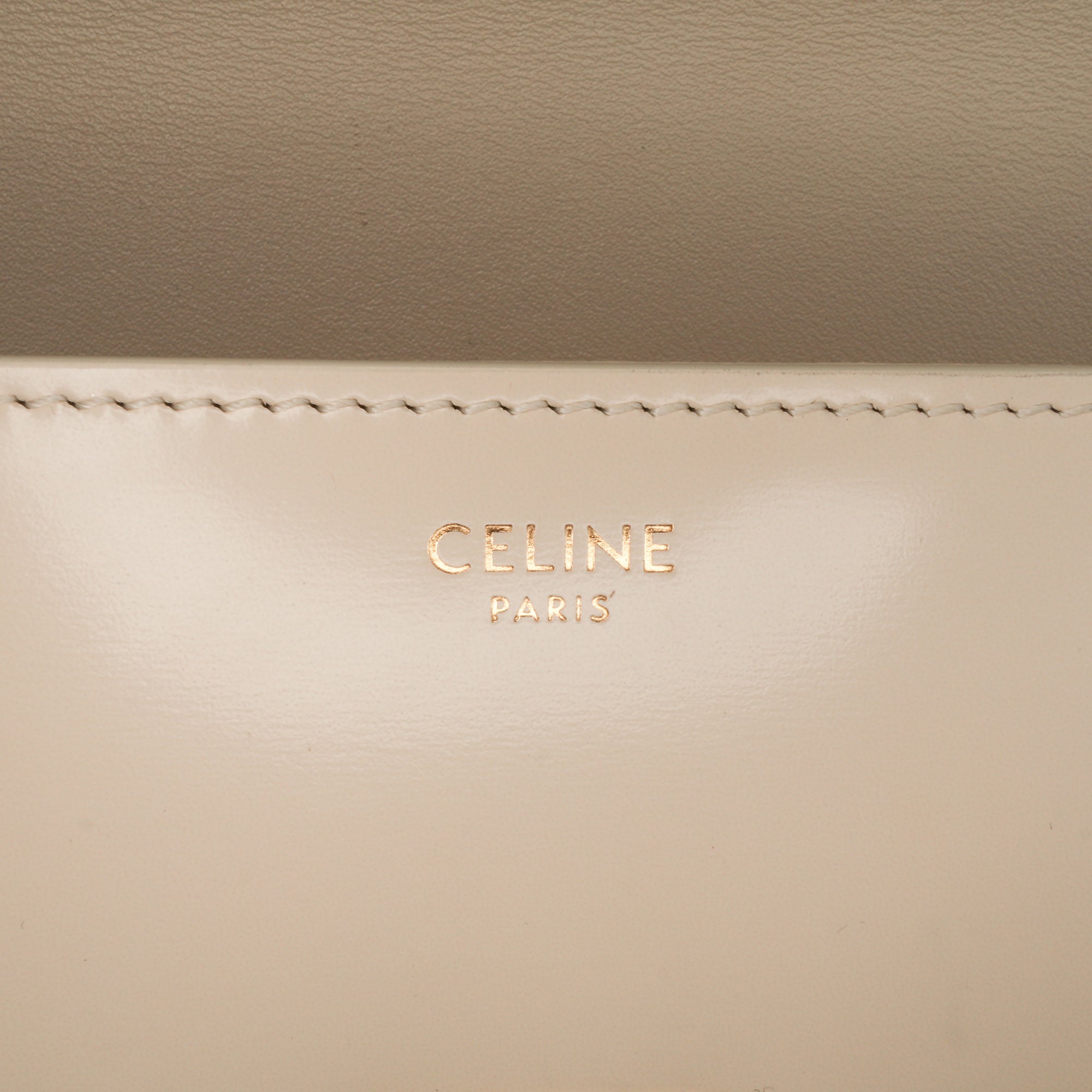 Celine Shiny Calfskin Triomphe Claude Shoulder Bag - image 5