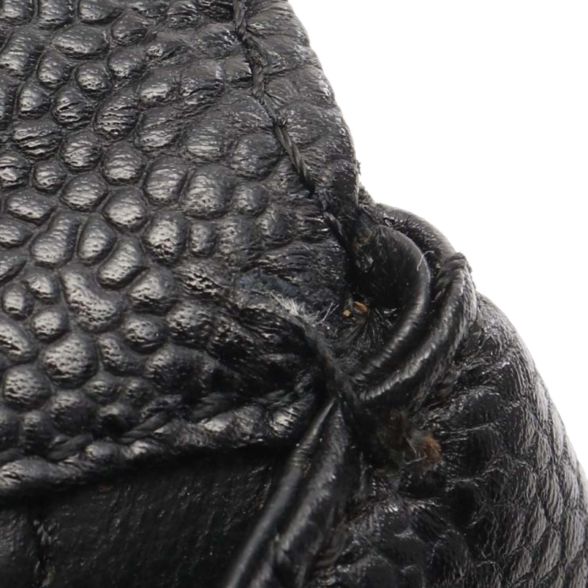 Chanel CC Quilted Caviar Kelly Top Handle Bag - image 9