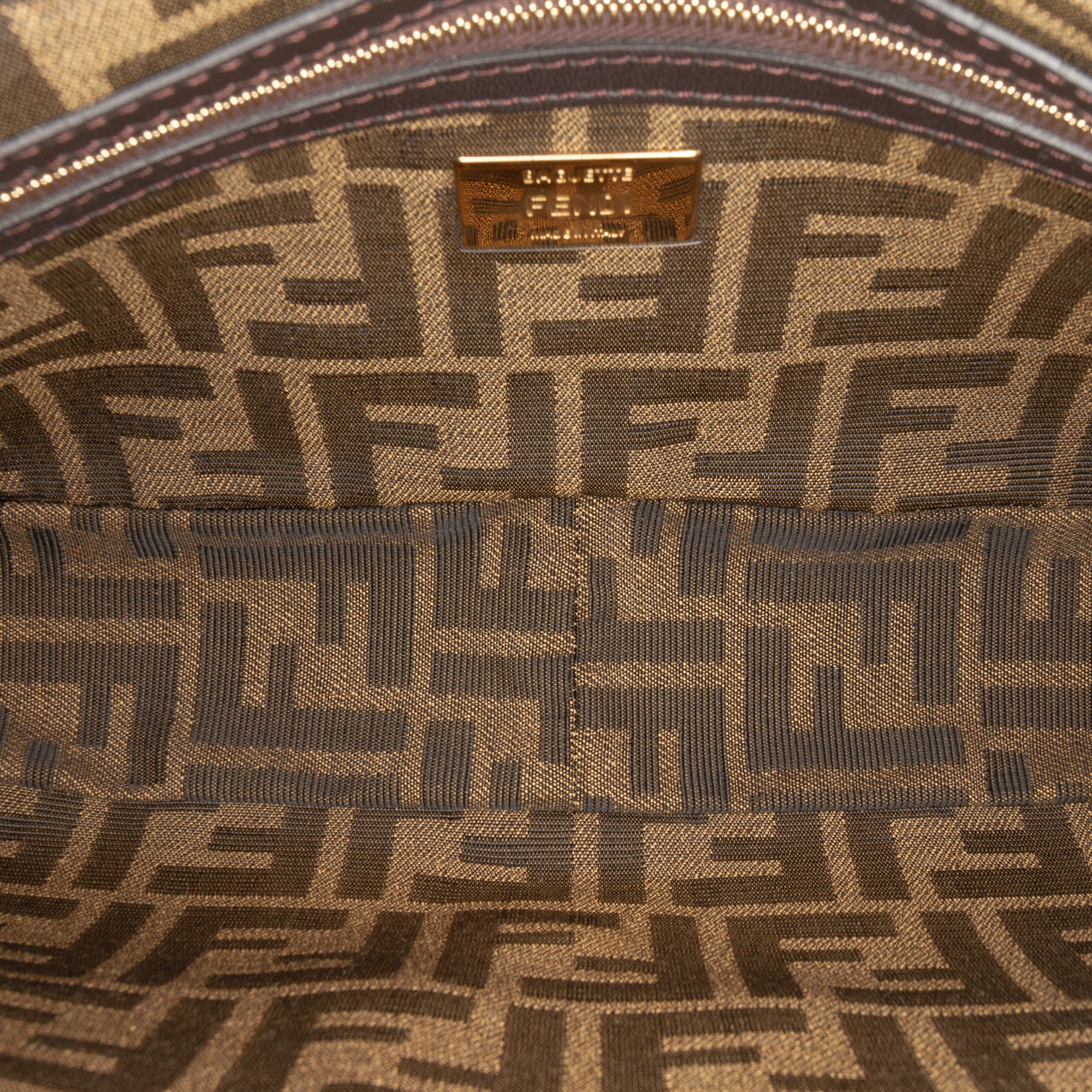 Fendi Medium Zucca Canvas Baguette Satchel - image 4