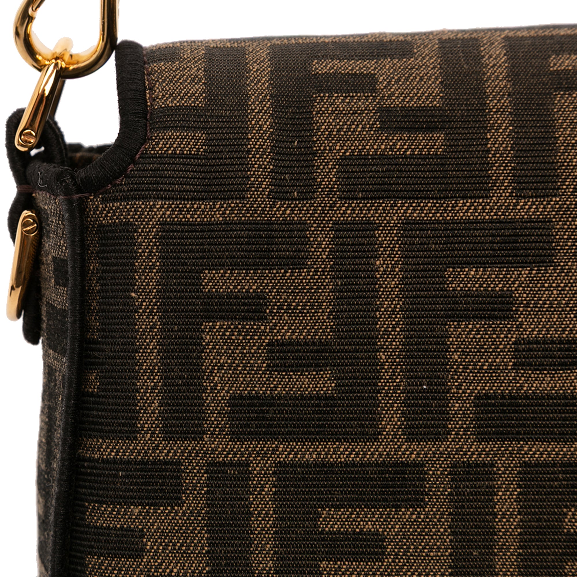 Fendi Medium Zucca Canvas Baguette Satchel - image 8
