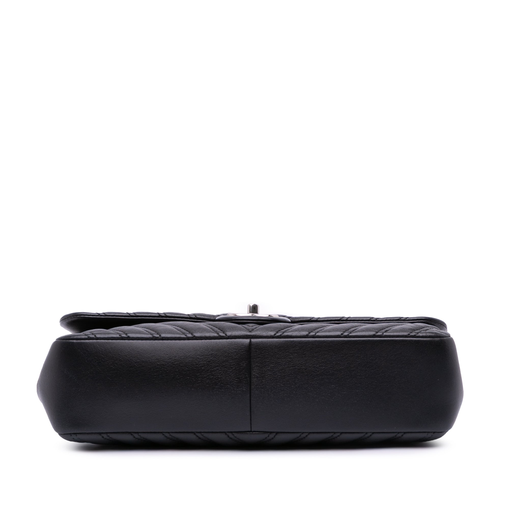 Chanel Jumbo Classic Chevron Lambskin Double Stitch Single Flap - image 3