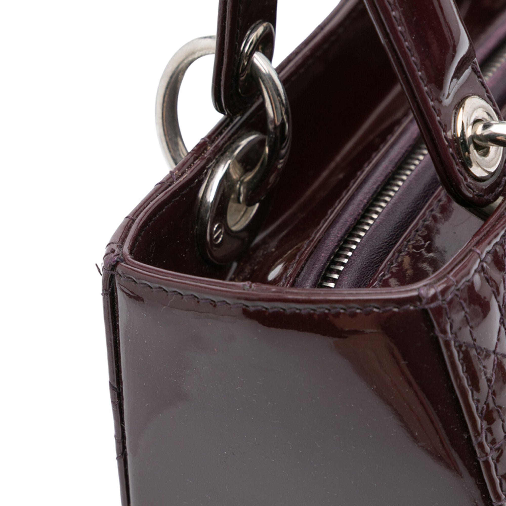 Dior Medium Patent Cannage Lady Dior - image 10
