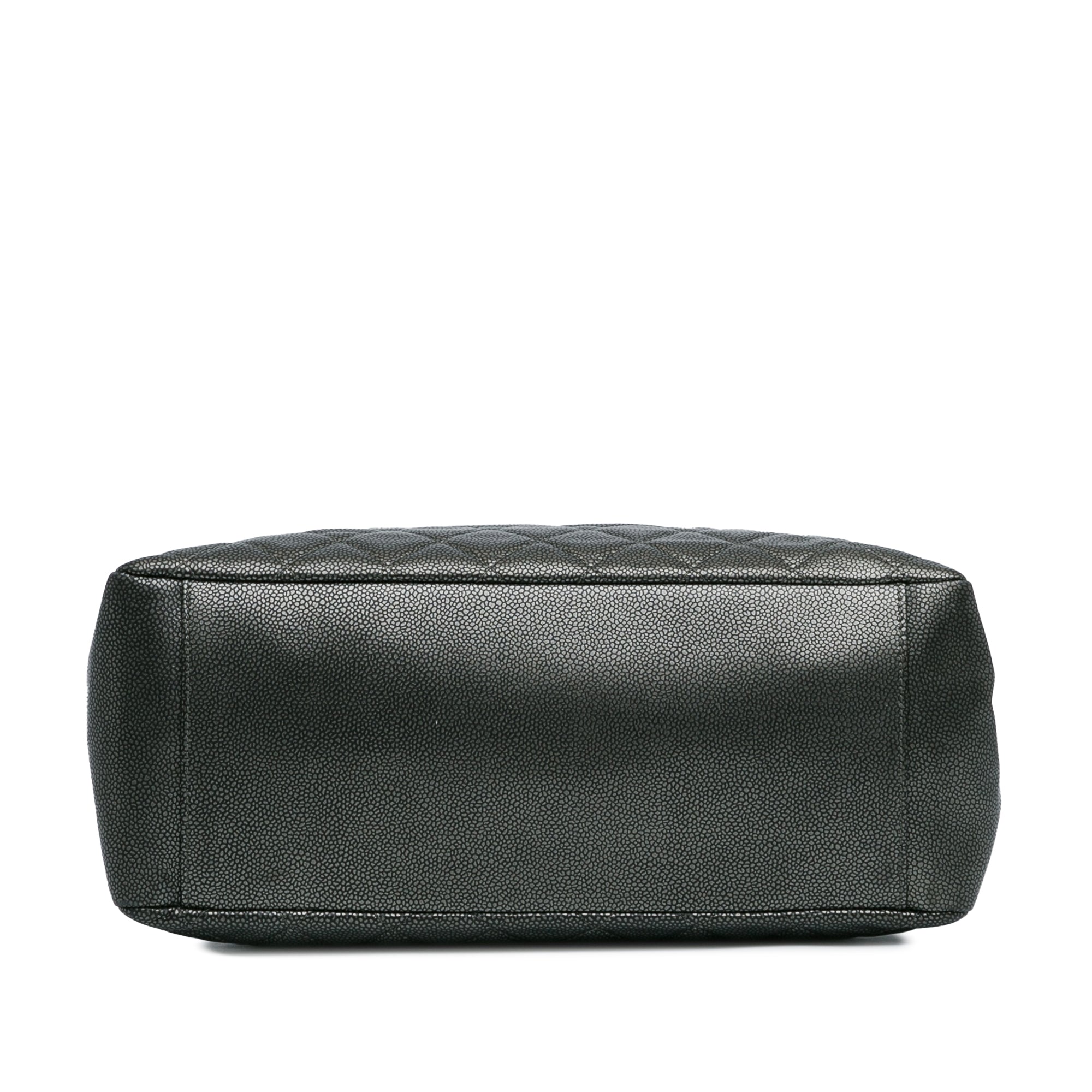 Chanel Metallic Caviar Grand Shopping Tote - image 4