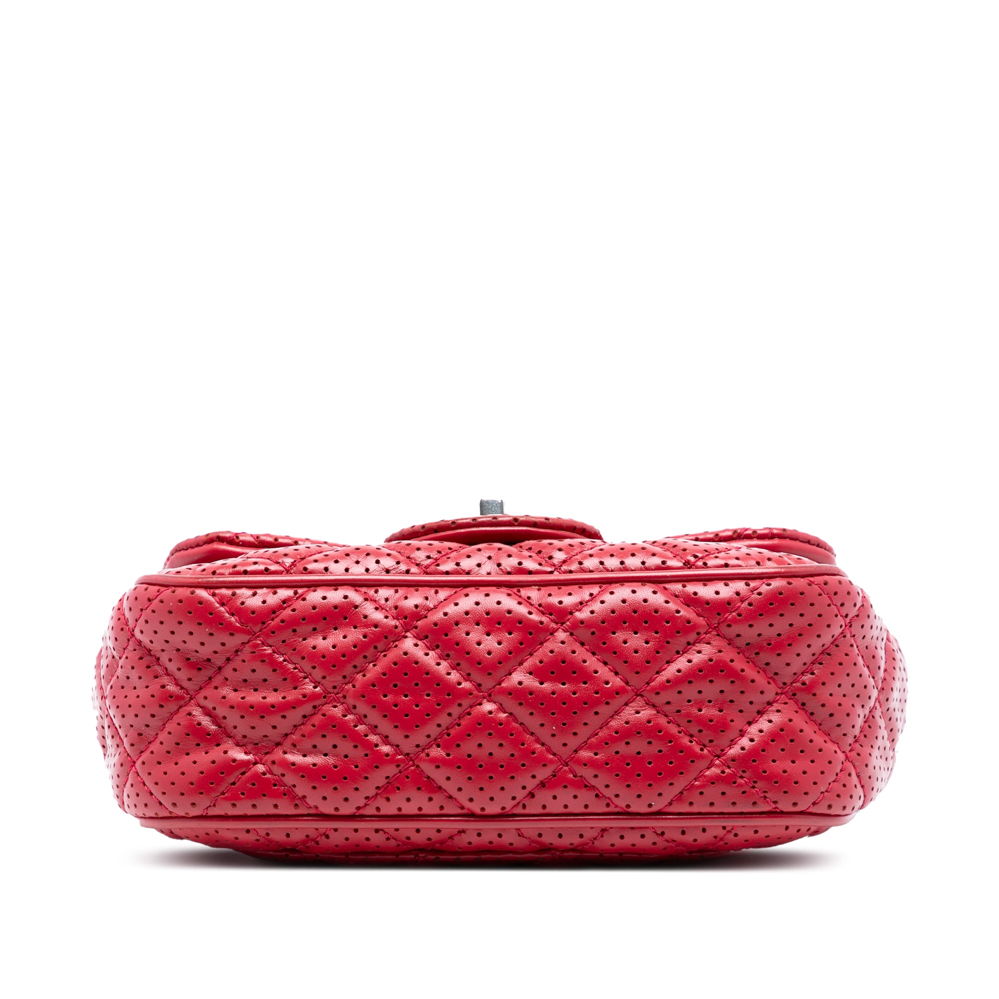Chanel Mini Perforated Lambskin Punch Flap - image 3