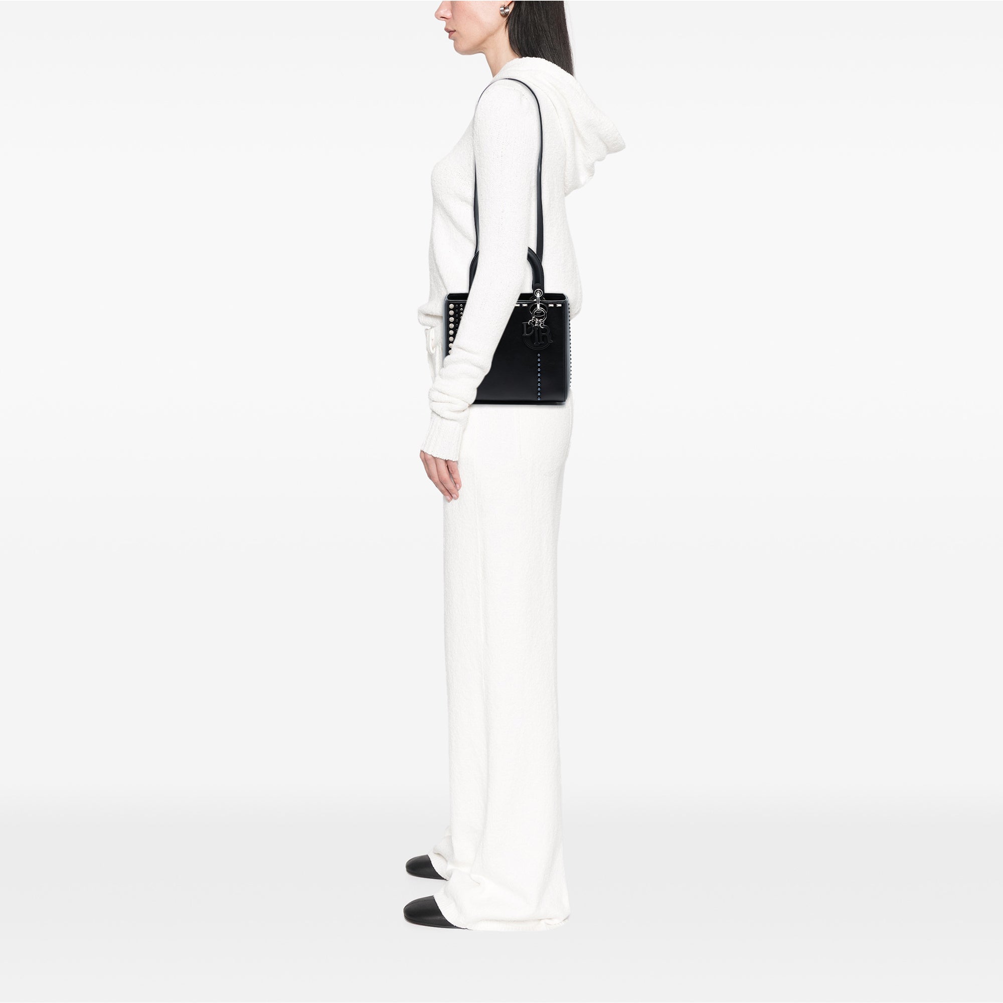 Dior Medium Lambskin Studded Crystal Pearl Lady Dior - image 7