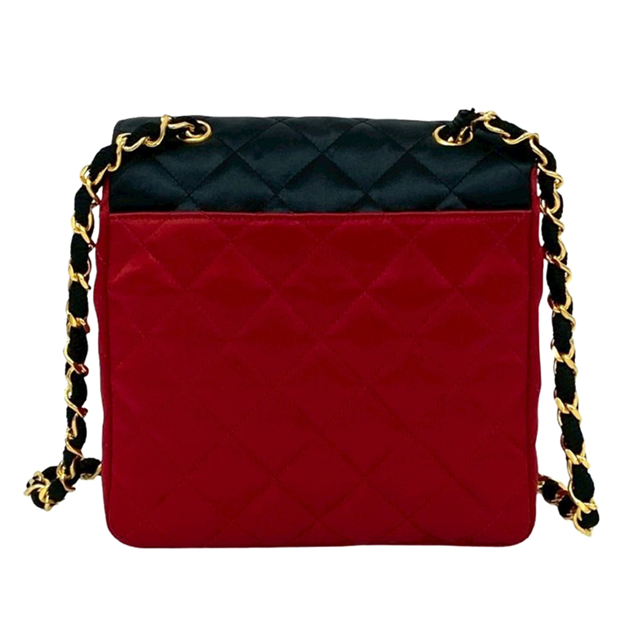 Chanel CC Bicolor Quilted Satin Crossbody - image 2
