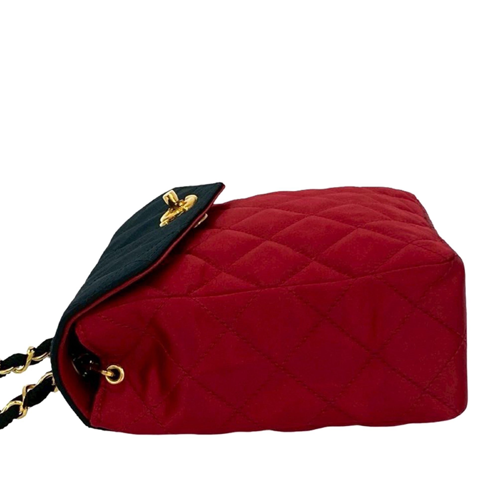 Chanel CC Bicolor Quilted Satin Crossbody - image 7