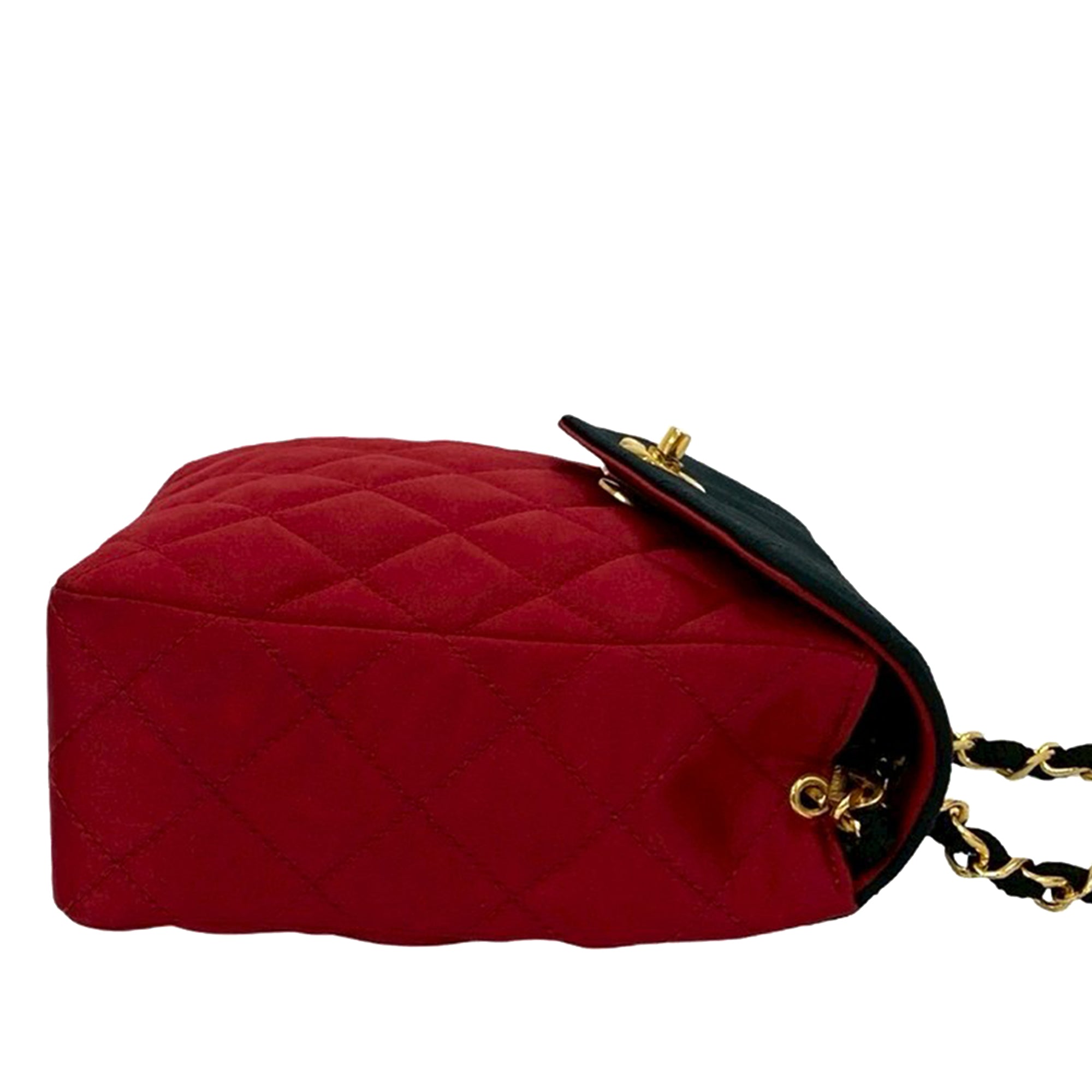Chanel CC Bicolor Quilted Satin Crossbody - image 8