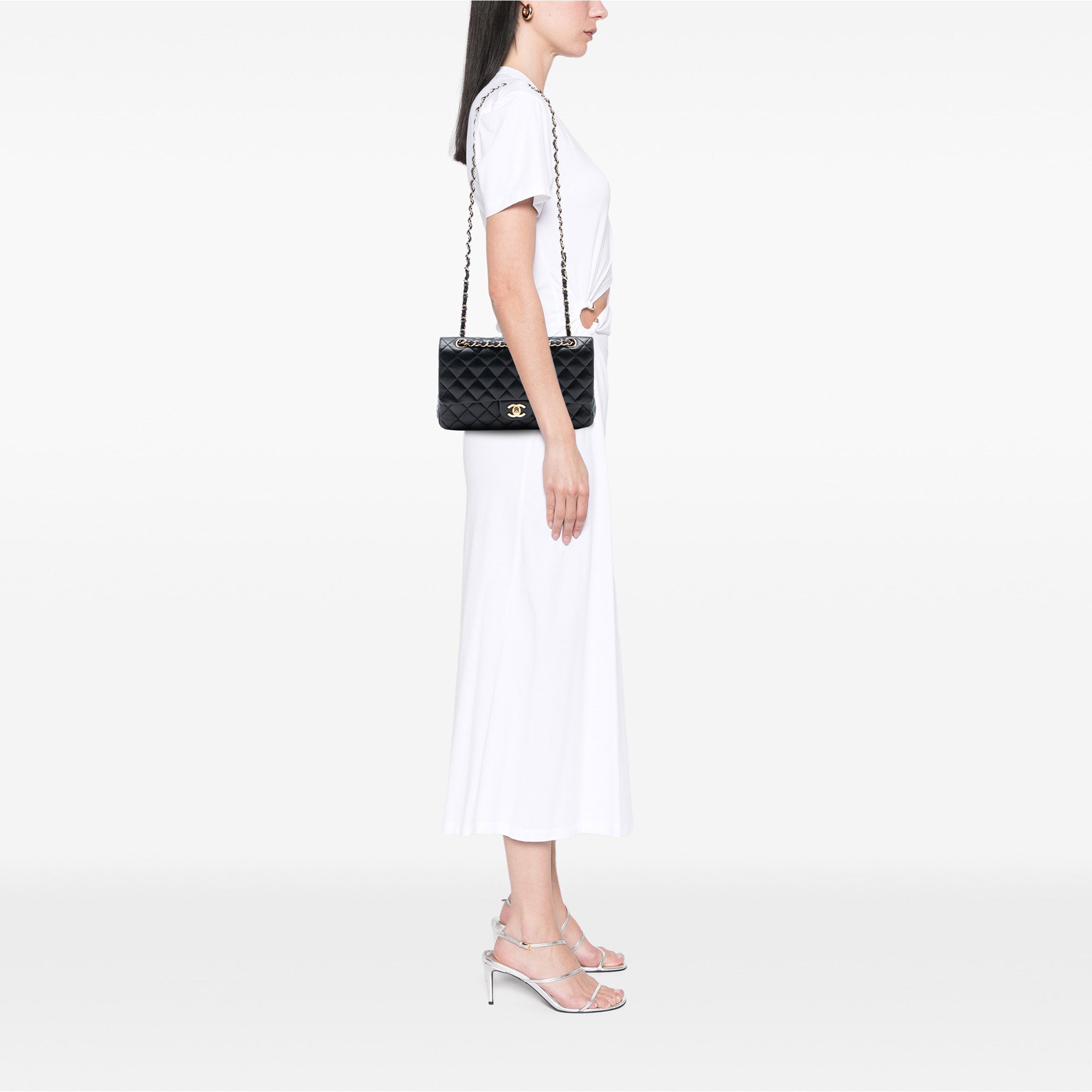 Chanel Medium Classic Lambskin Double Flap - image 7