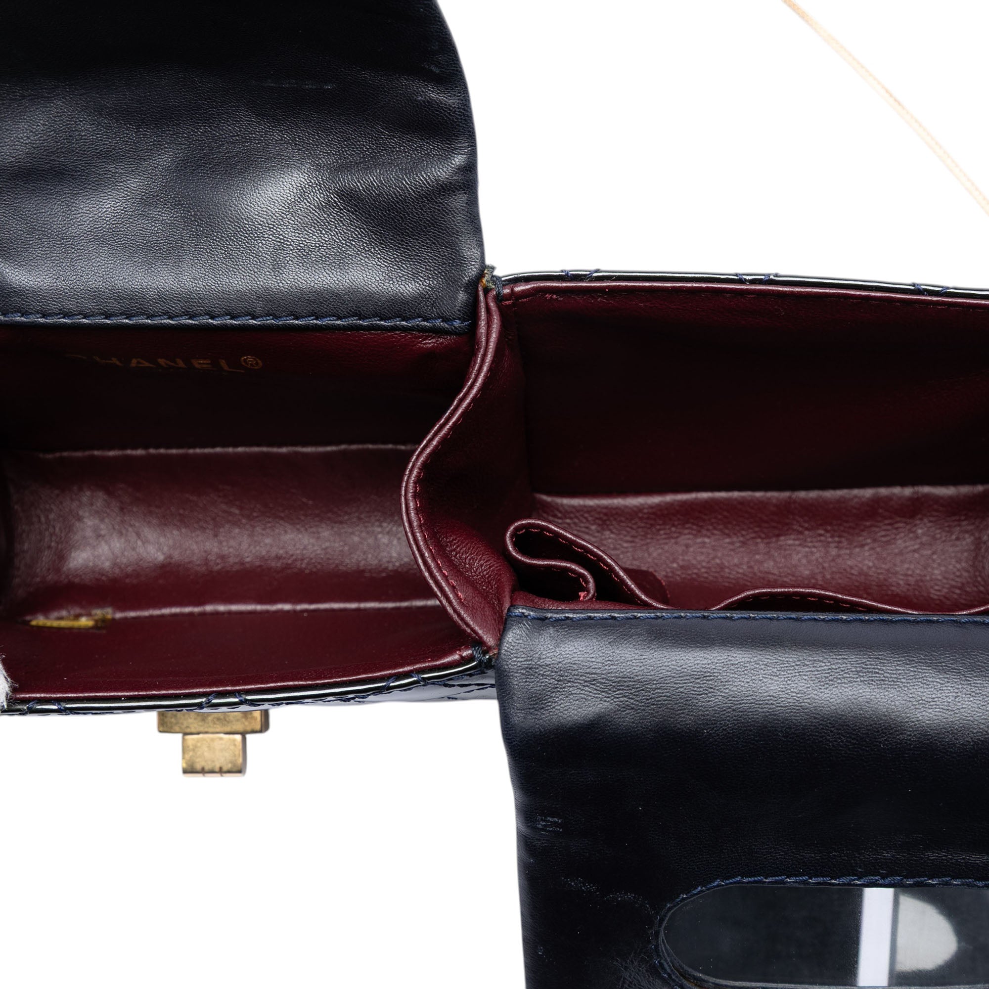Chanel Quilted Patent Reissue 2.55 Reversible Chain Flap - image 4