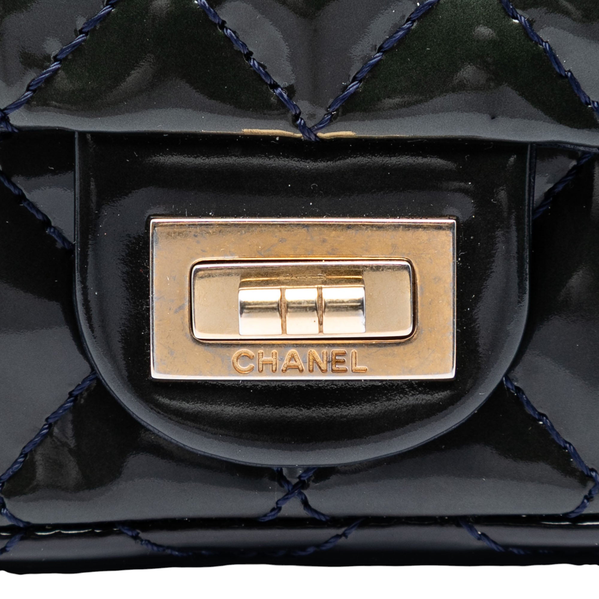 Chanel Quilted Patent Reissue 2.55 Reversible Chain Flap - image 5