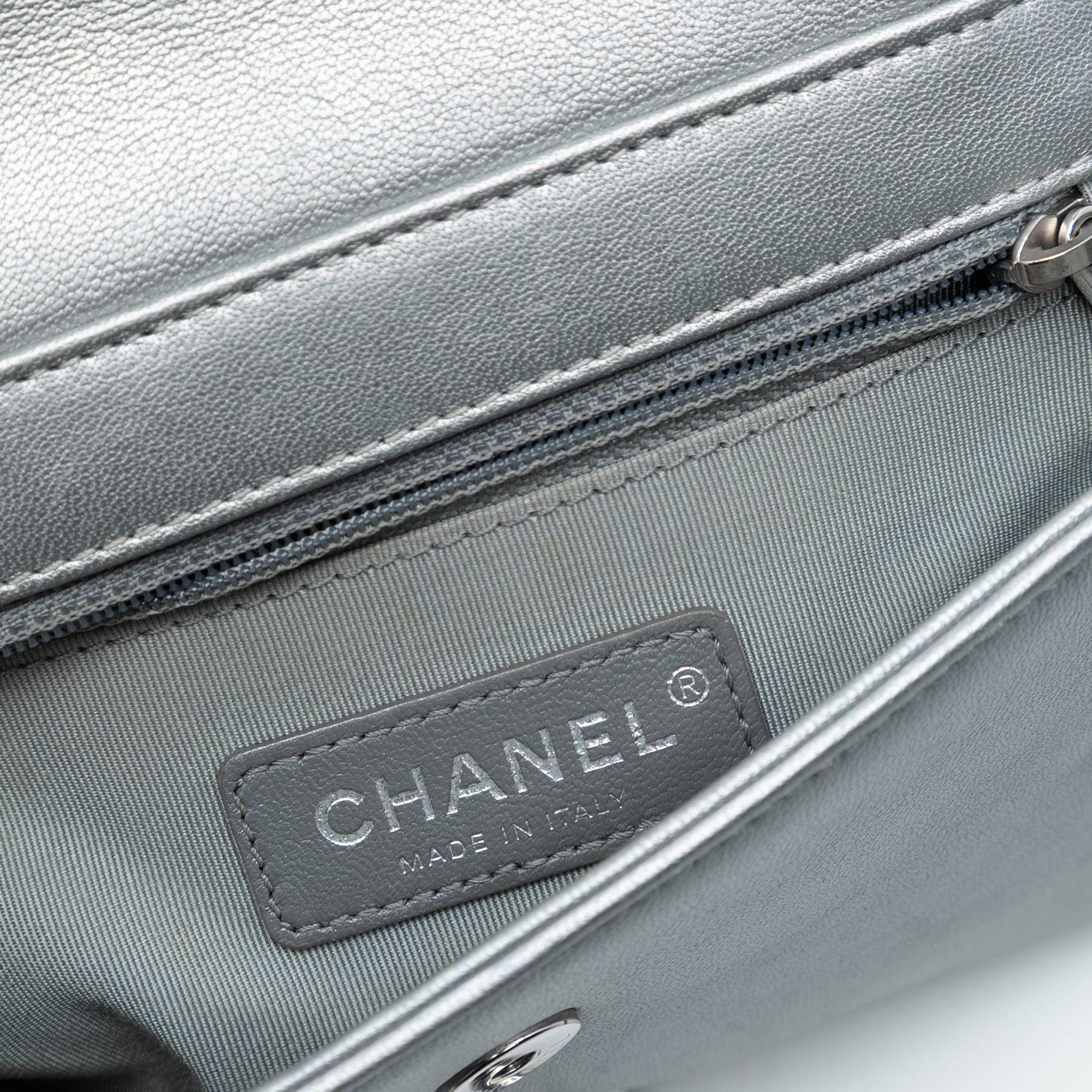 Chanel Mini Quilted Chevron Sheepskin Mademoiselle Vintage Flap - image 5