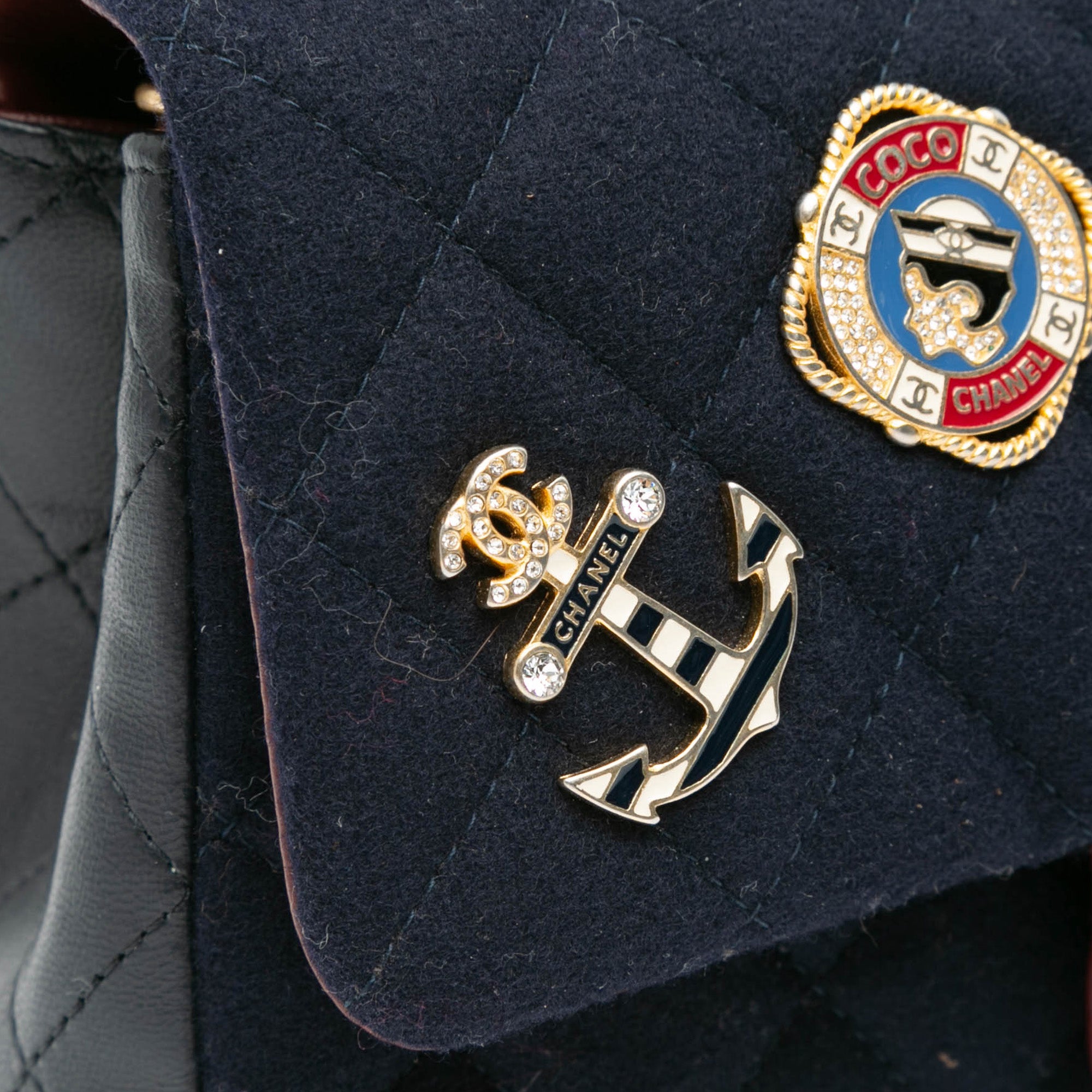 Chanel Paris Hamburg Mini Rectangular Classic Jersey Coco Sailor Charms Single Flap - image 9