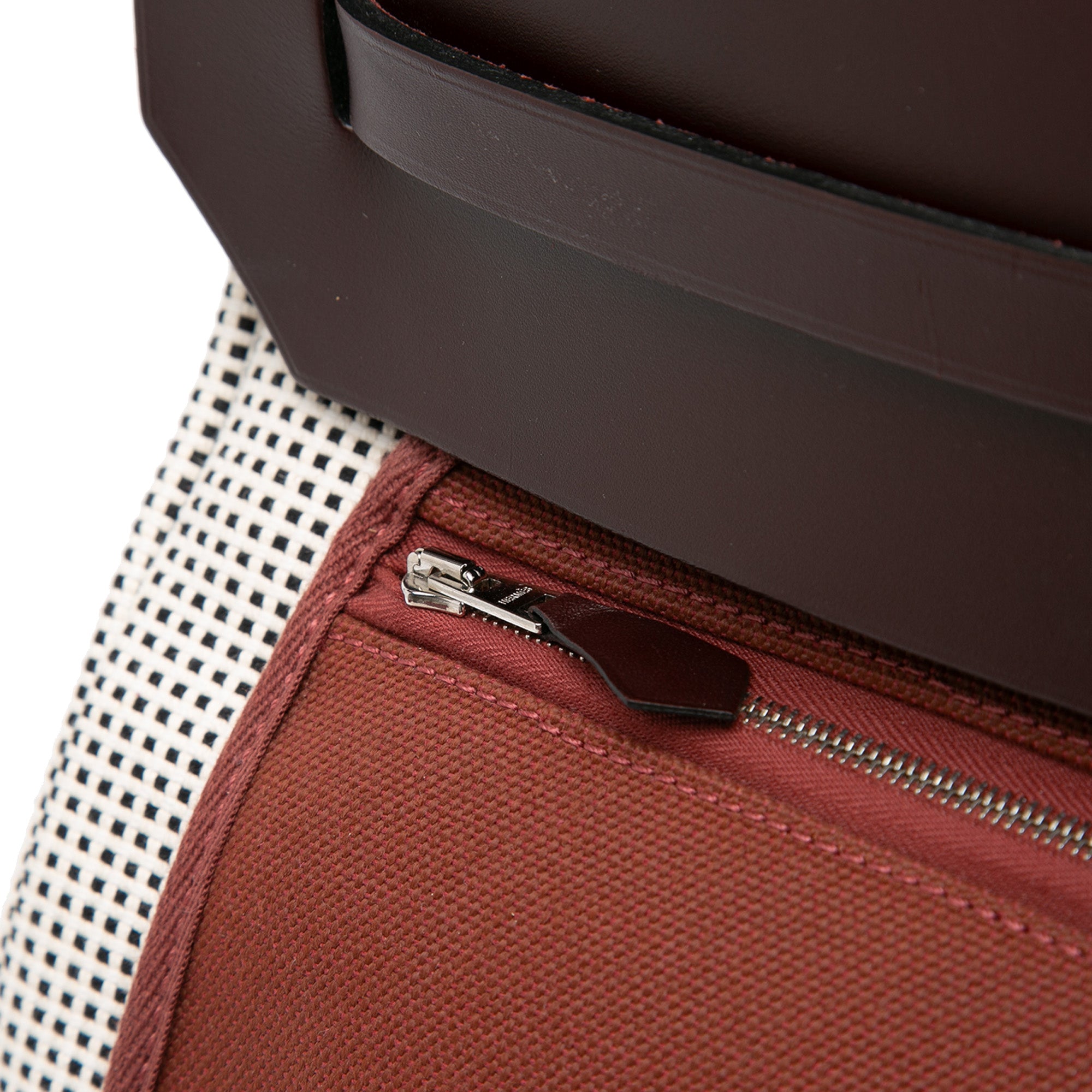 Hermès Toile Quadrille Vache Hunter Herbag Zip Cabine 50 - image 7