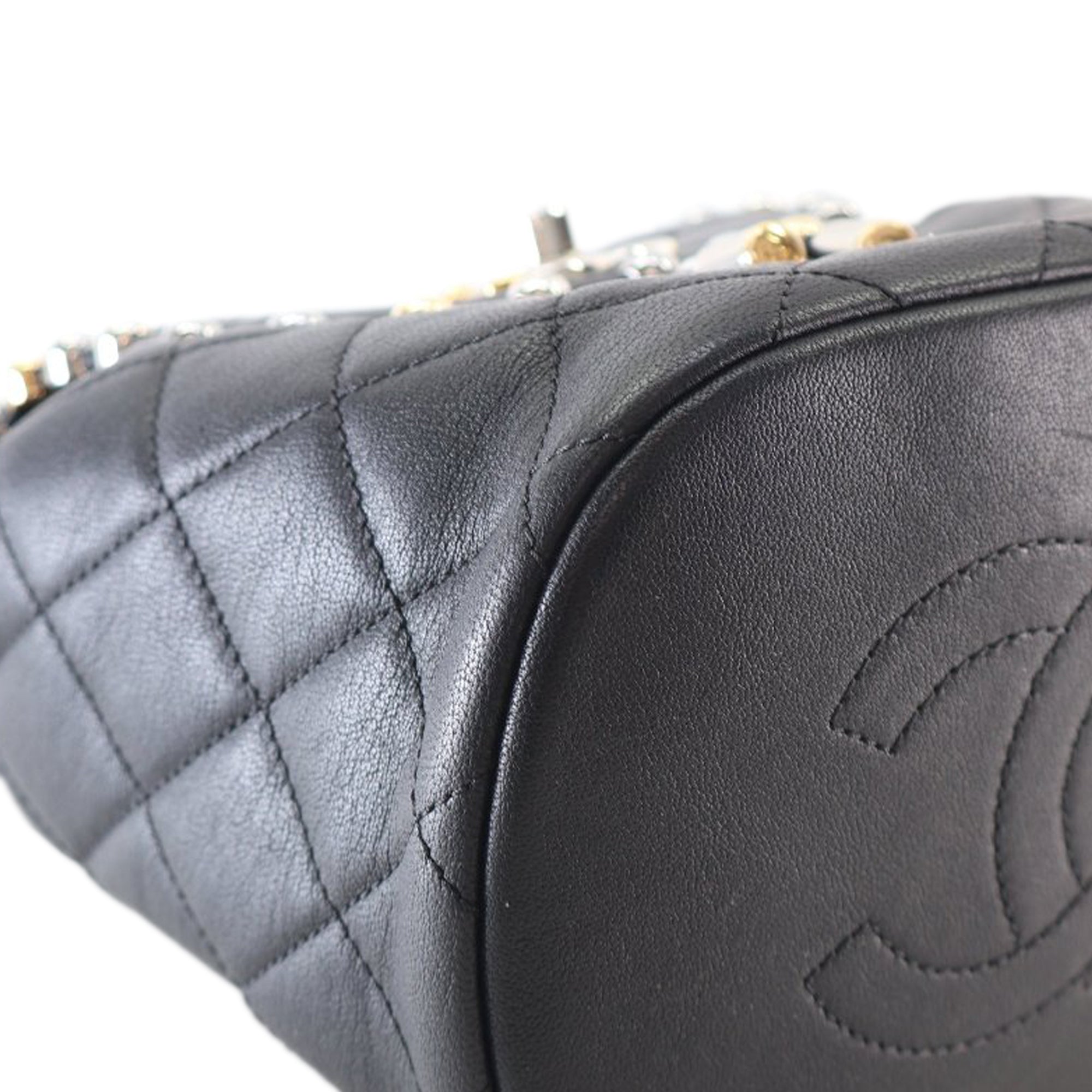 Chanel Quilted Lambskin Metallic Bubble Backpack - image 8