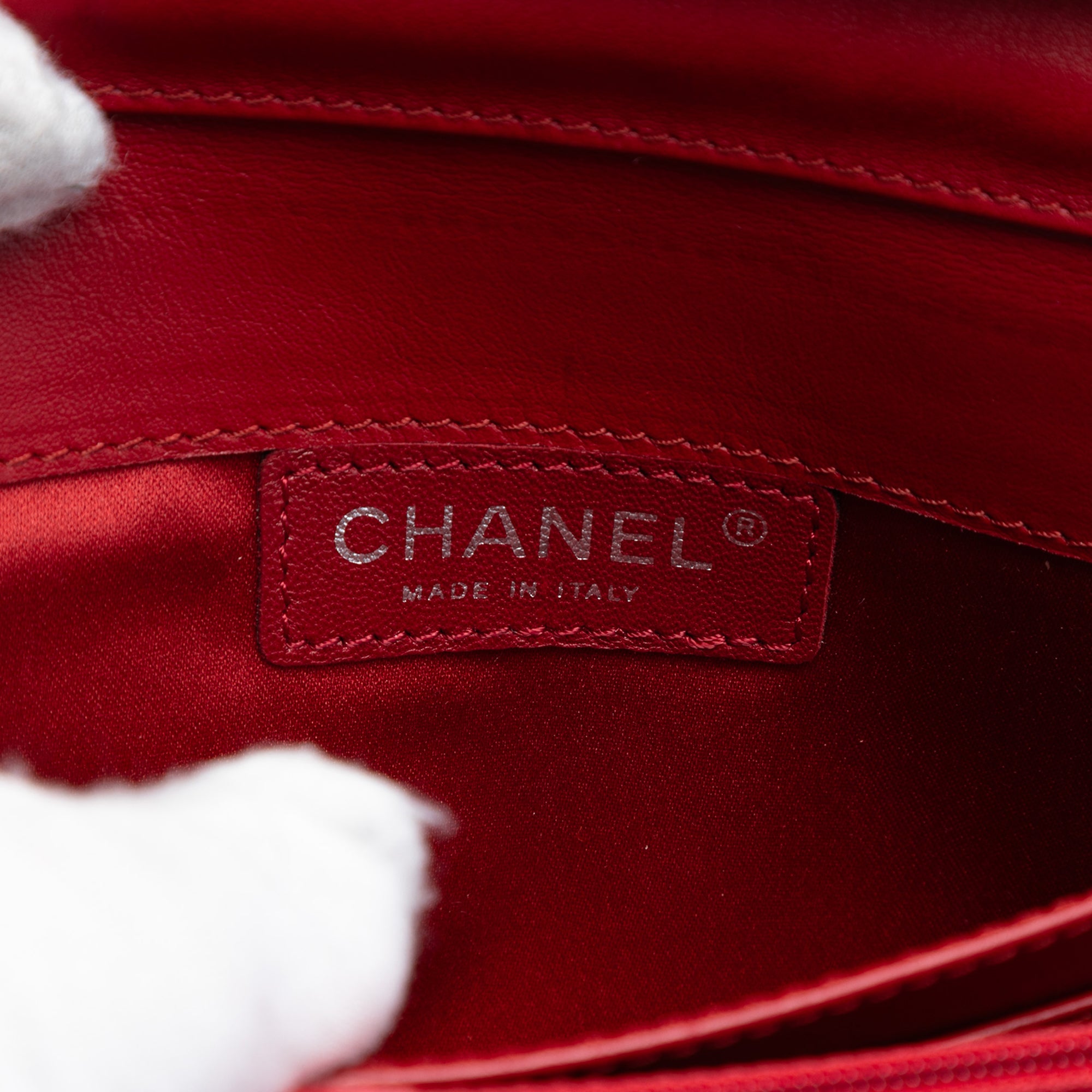 Chanel Quilted Patent Brilliant East West Flap Clutch with Chain - image 5