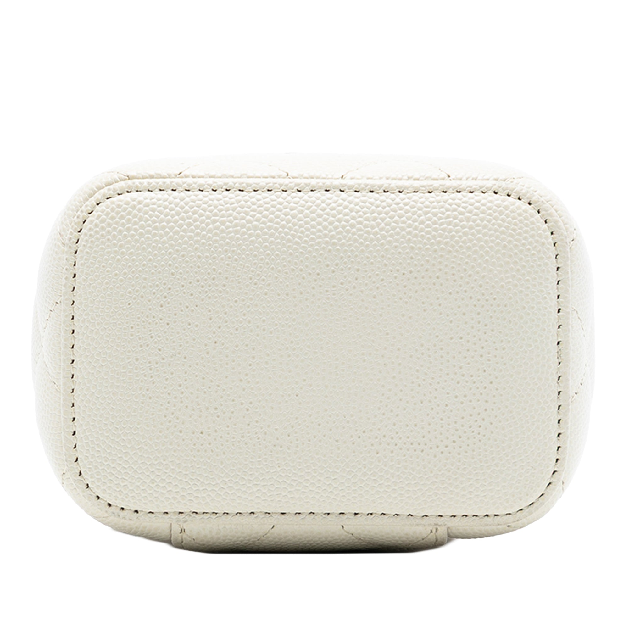 Chanel Mini CC Quilted Caviar Vanity Case with Chain - image 3