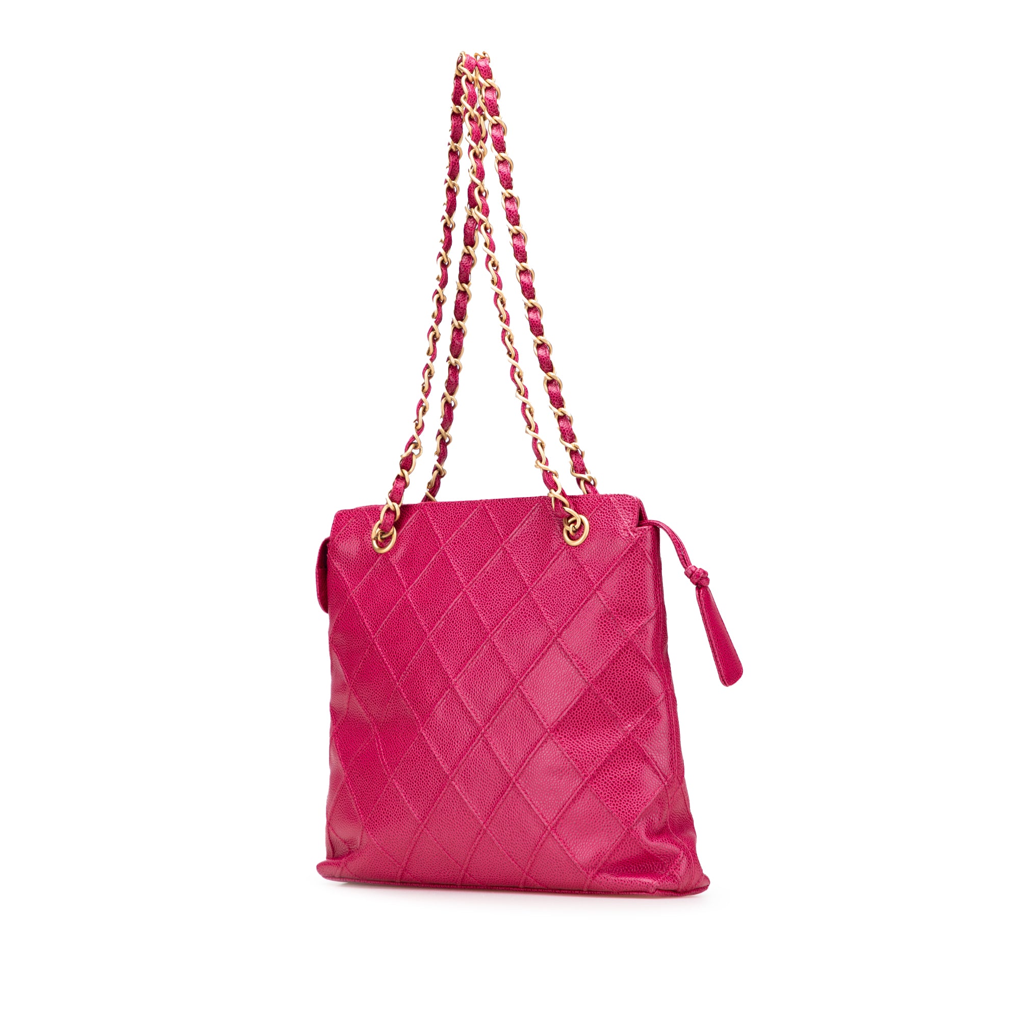 Chanel CC Quilted Caviar Chain Tote - image 2