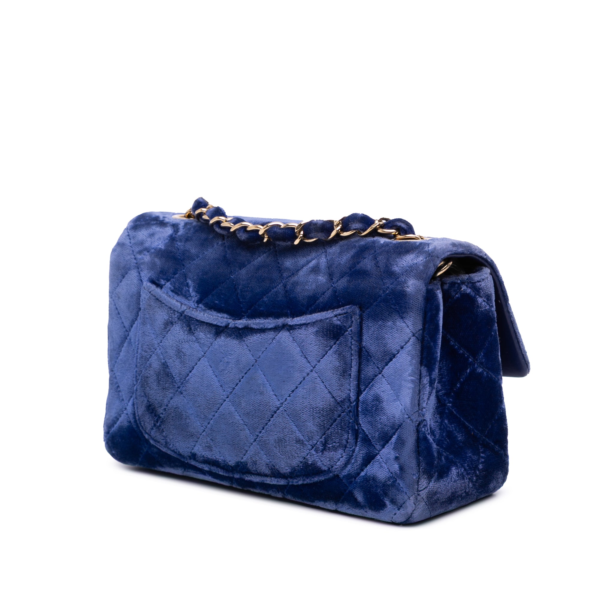 Chanel Mini Rectangular Classic Velvet Single Flap - image 2