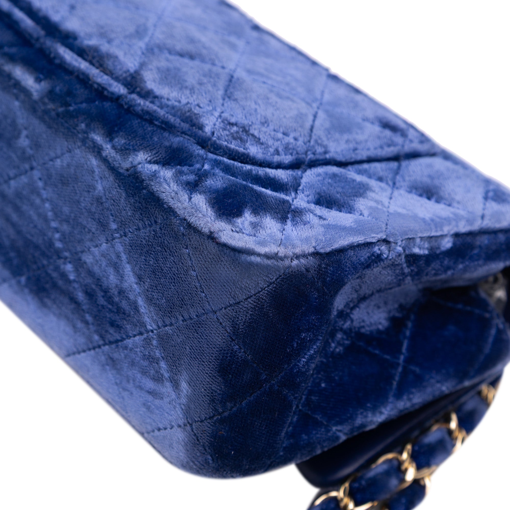 Chanel Mini Rectangular Classic Velvet Single Flap - image 9