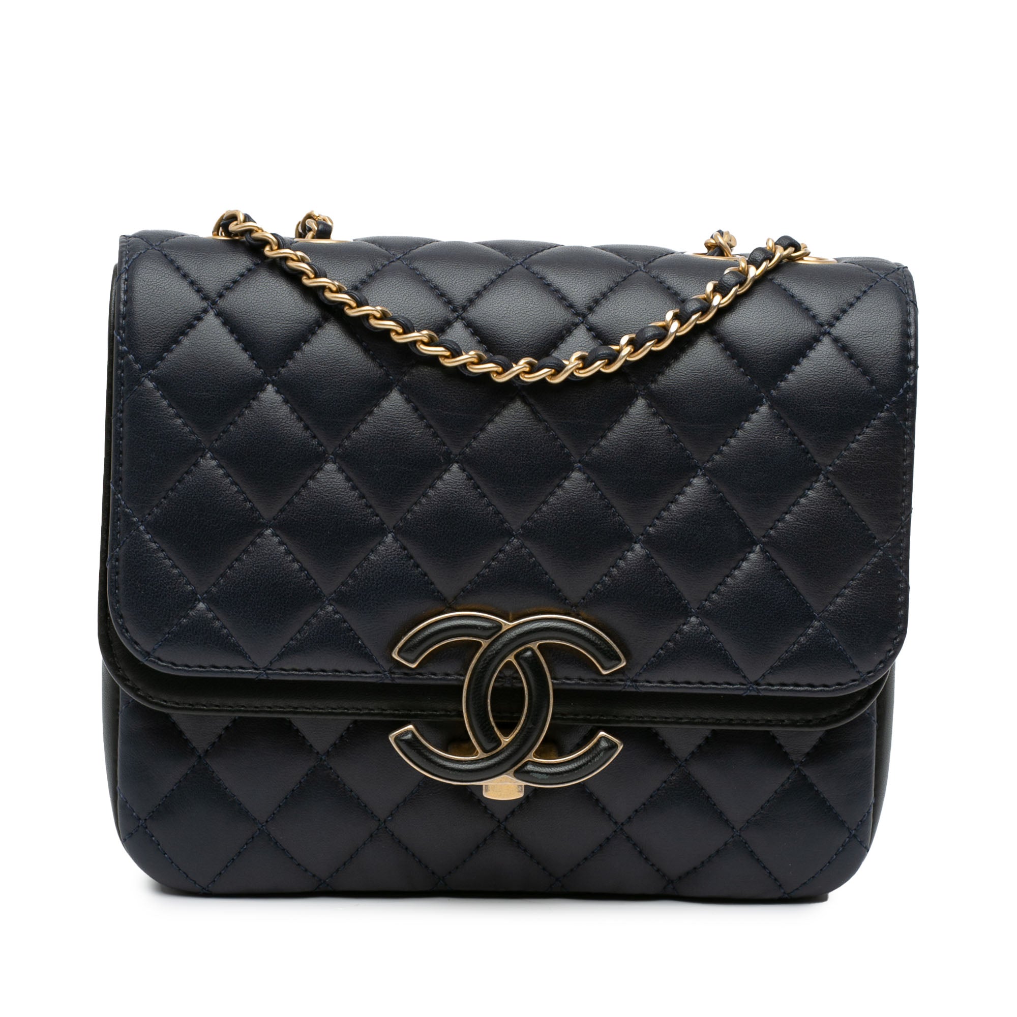 Chanel Small Lambskin CC Chic Double Flap - image 1