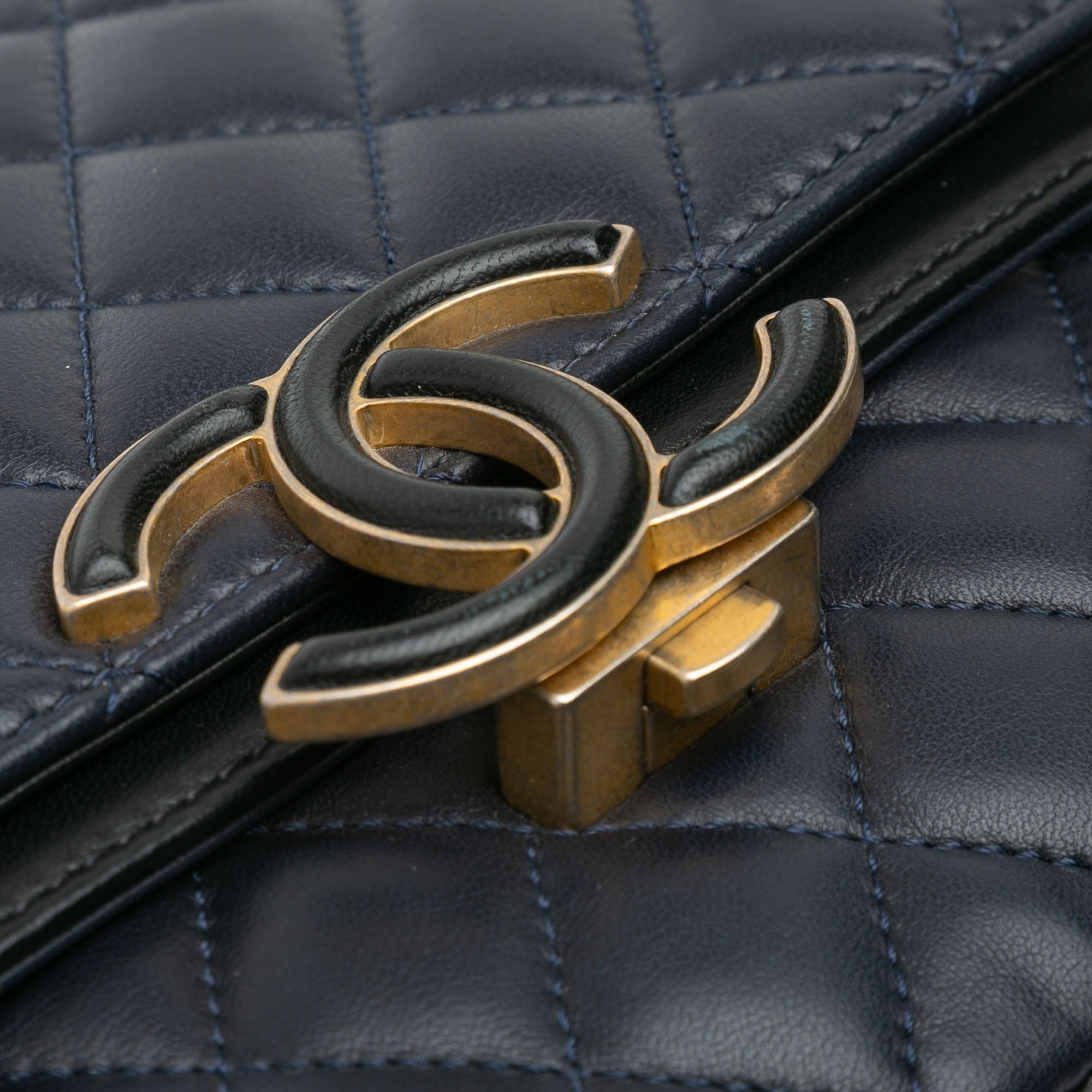Chanel Small Lambskin CC Chic Double Flap - image 8