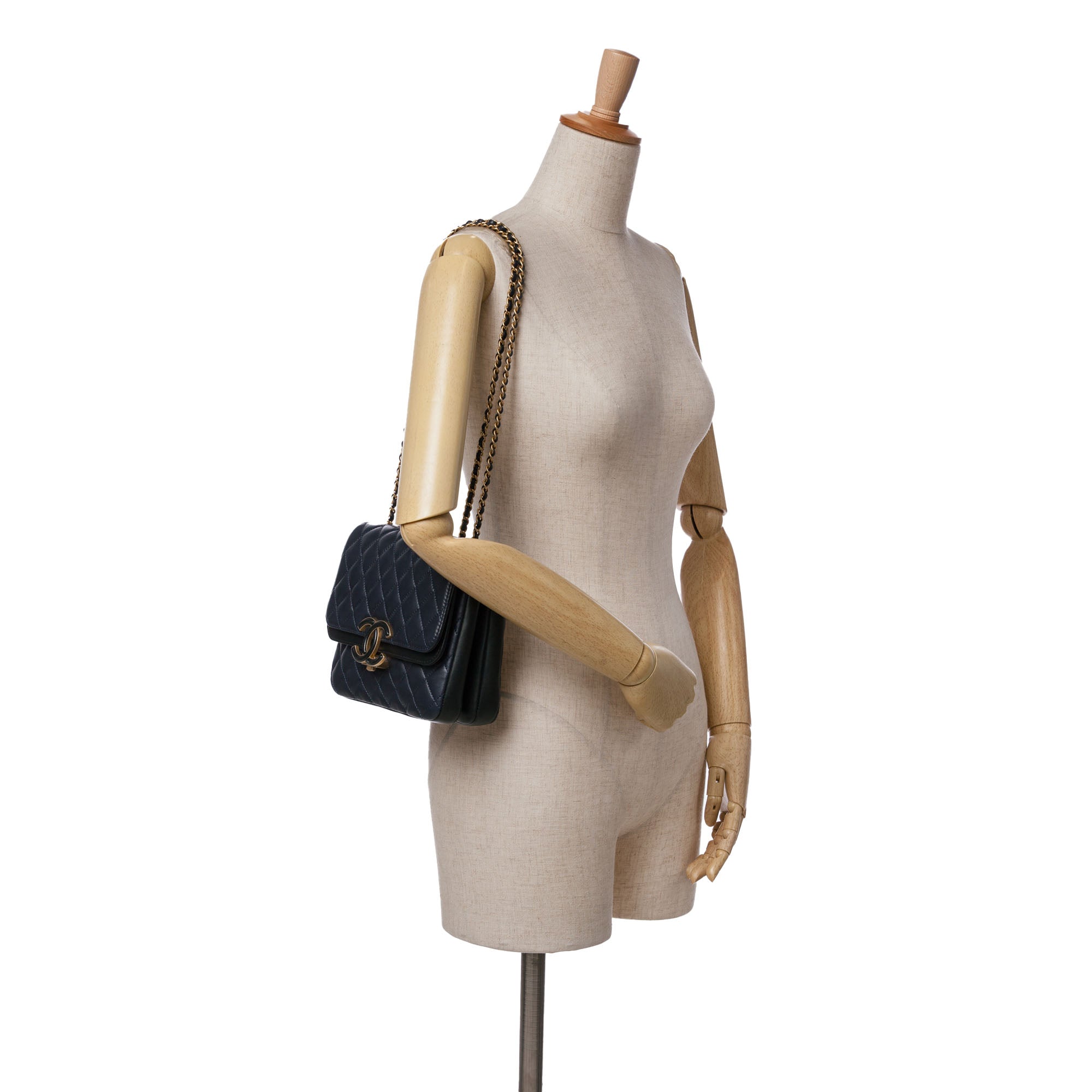 Chanel Small Lambskin CC Chic Double Flap - image 9
