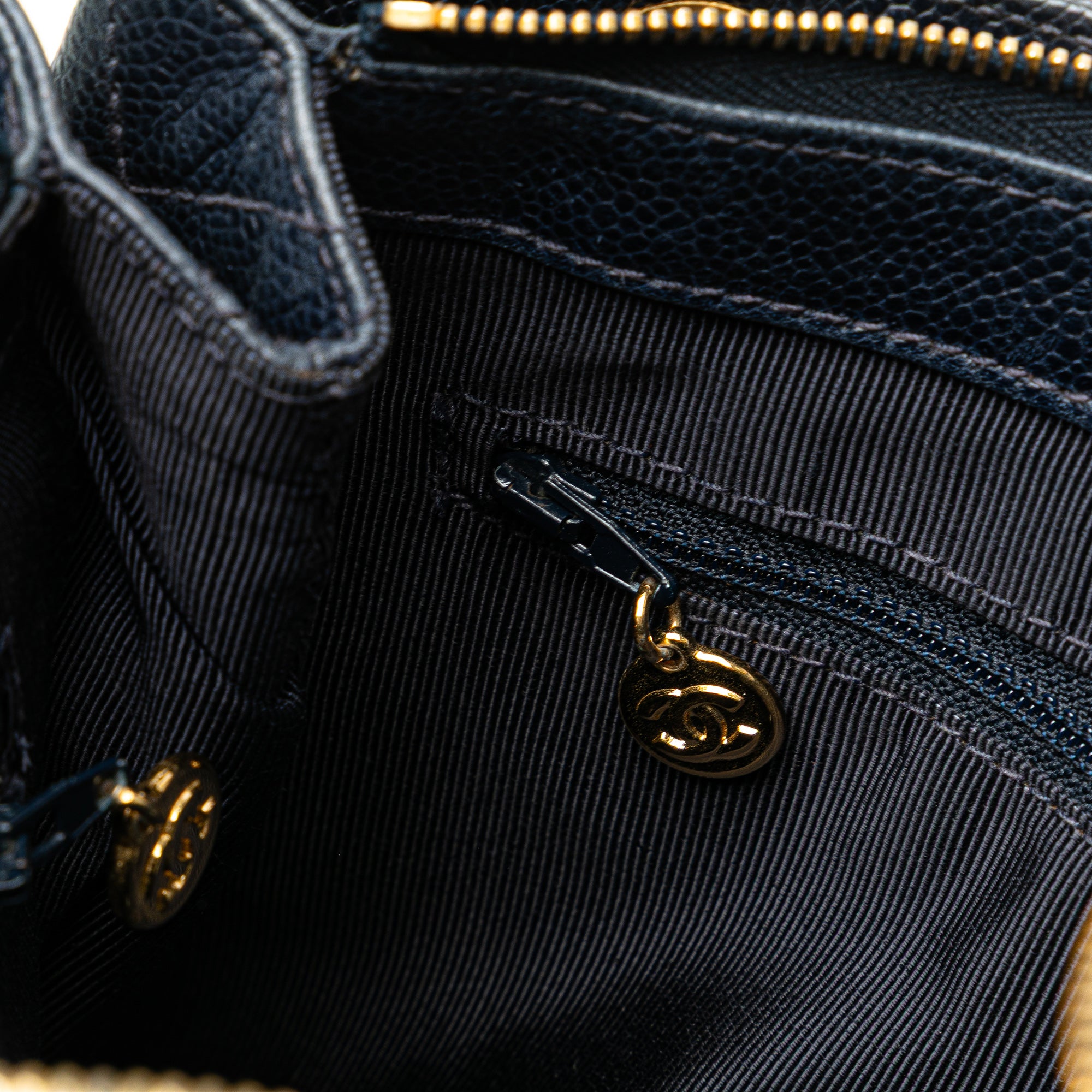 Chanel Quilted Caviar Front Pocket Chain Tote - image 11