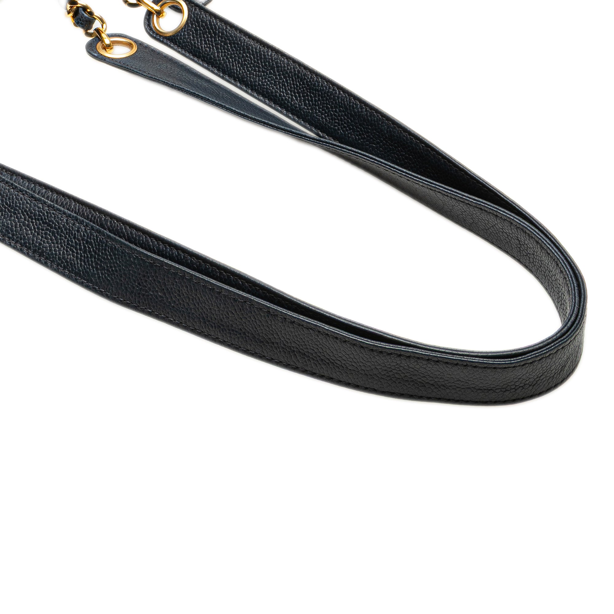 Chanel Quilted Caviar Front Pocket Chain Tote - image 13