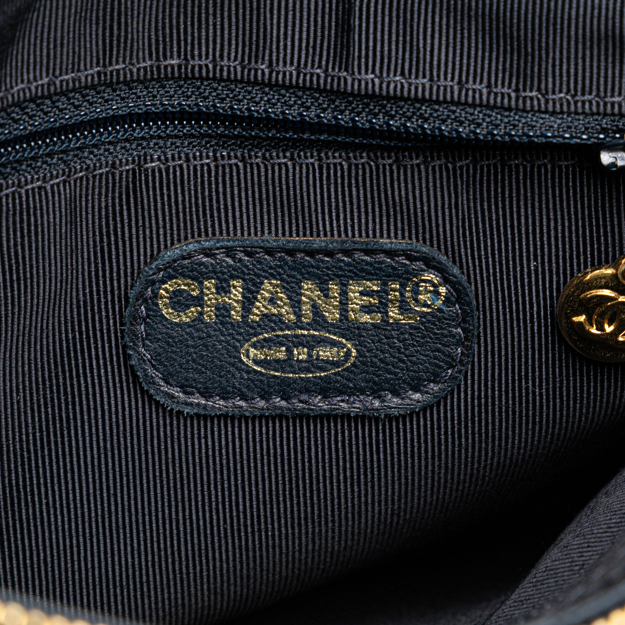 Chanel Quilted Caviar Front Pocket Chain Tote - image 8