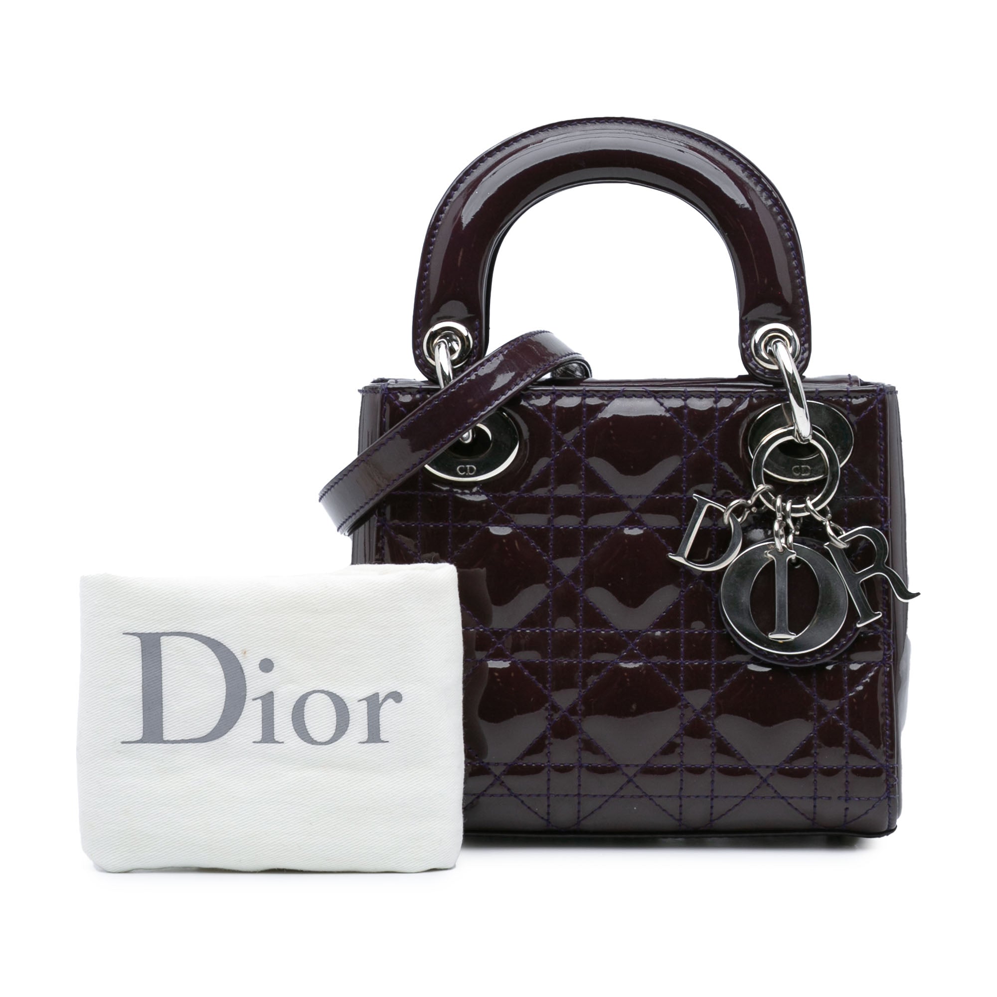 Dior Mini Patent Cannage Lady Dior - image 10