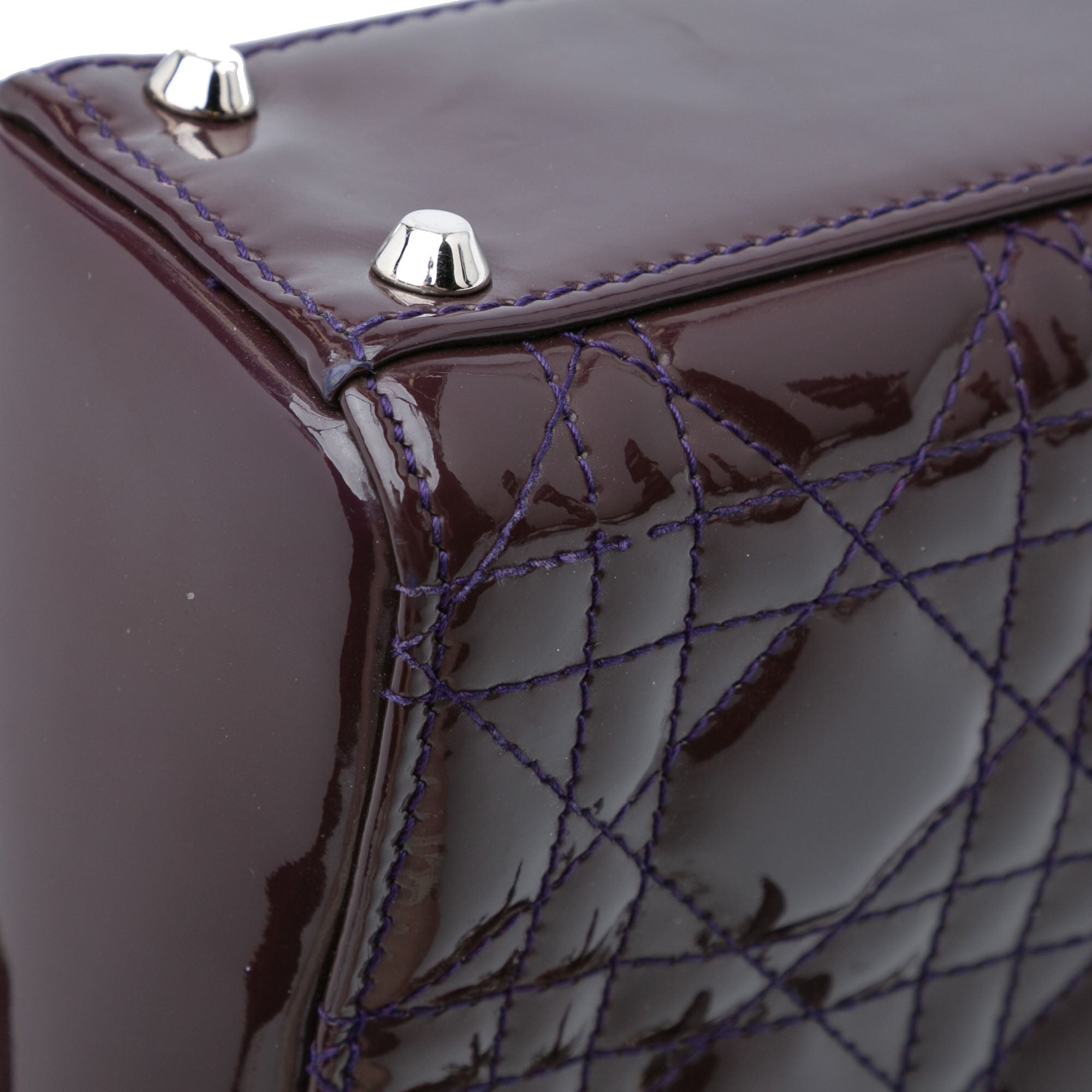 Dior Mini Patent Cannage Lady Dior - image 7