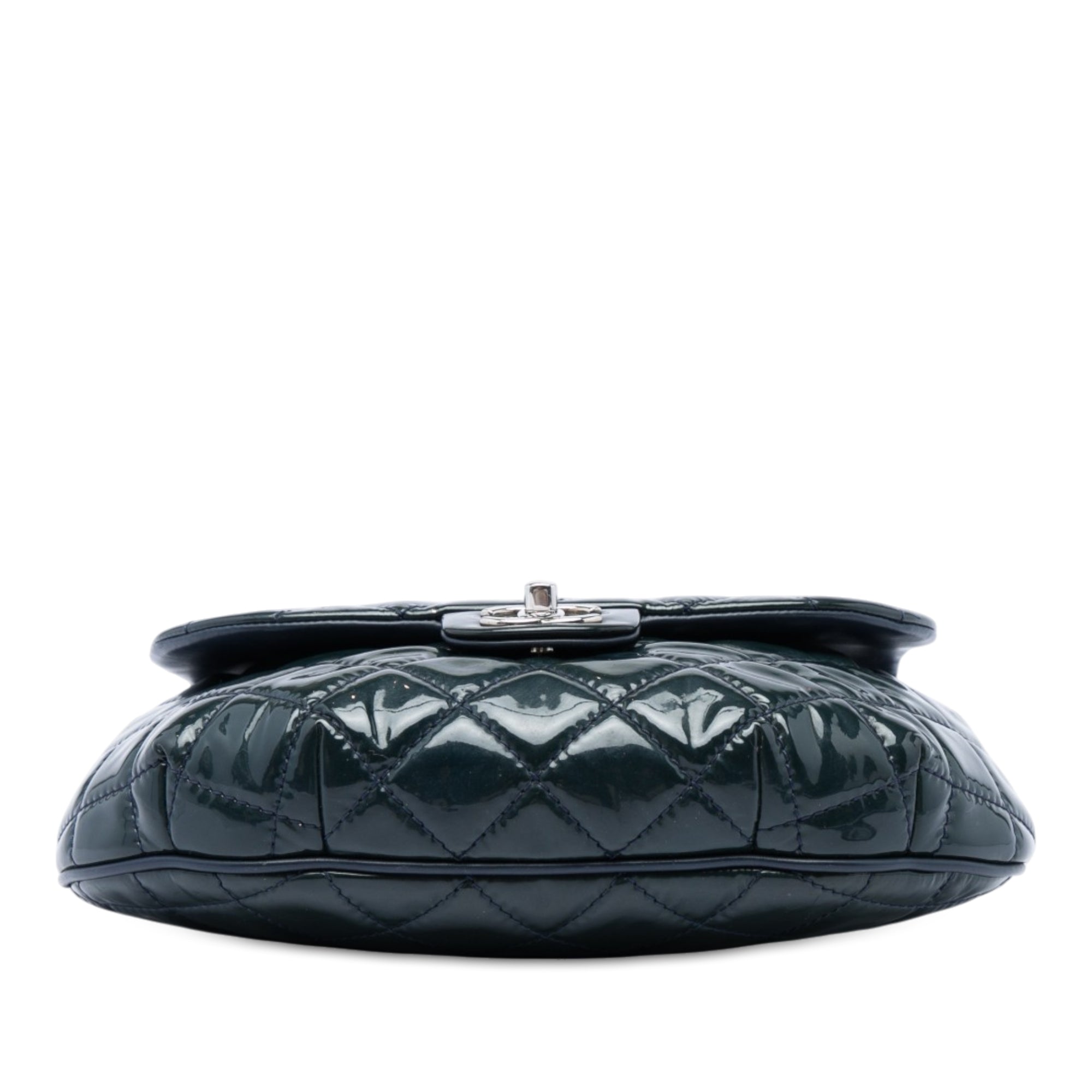 Chanel Medium Quilted Patent Bubble CC Flap - image 3