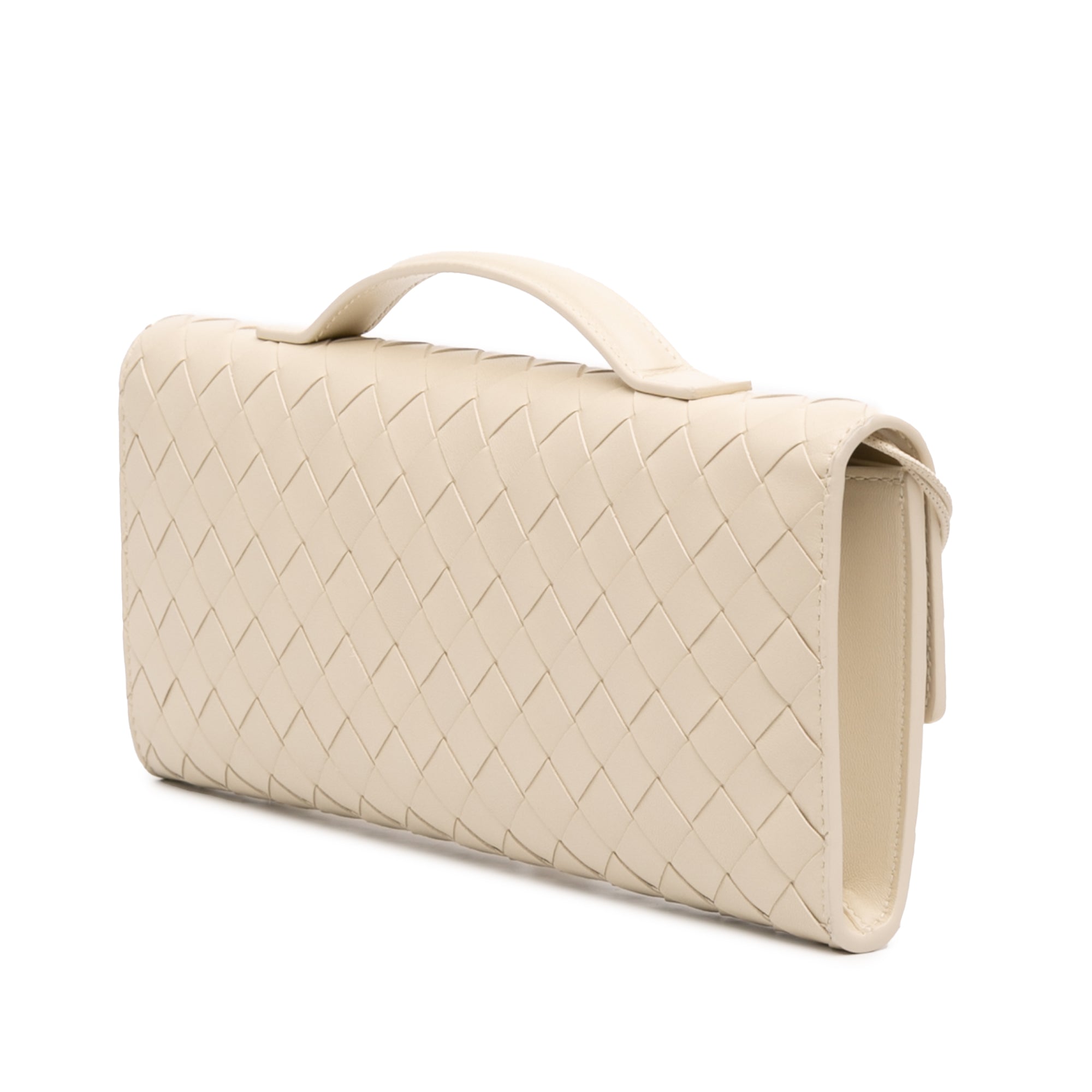 Bottega Veneta Lambskin Intrecciato Andiamo Clutch - image 2