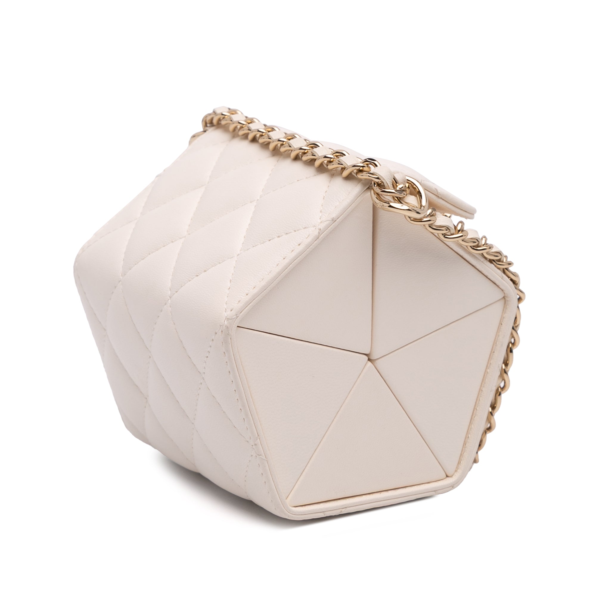 Chanel Quilted Lambskin Foldable Jewelry Box with Chain - image 2