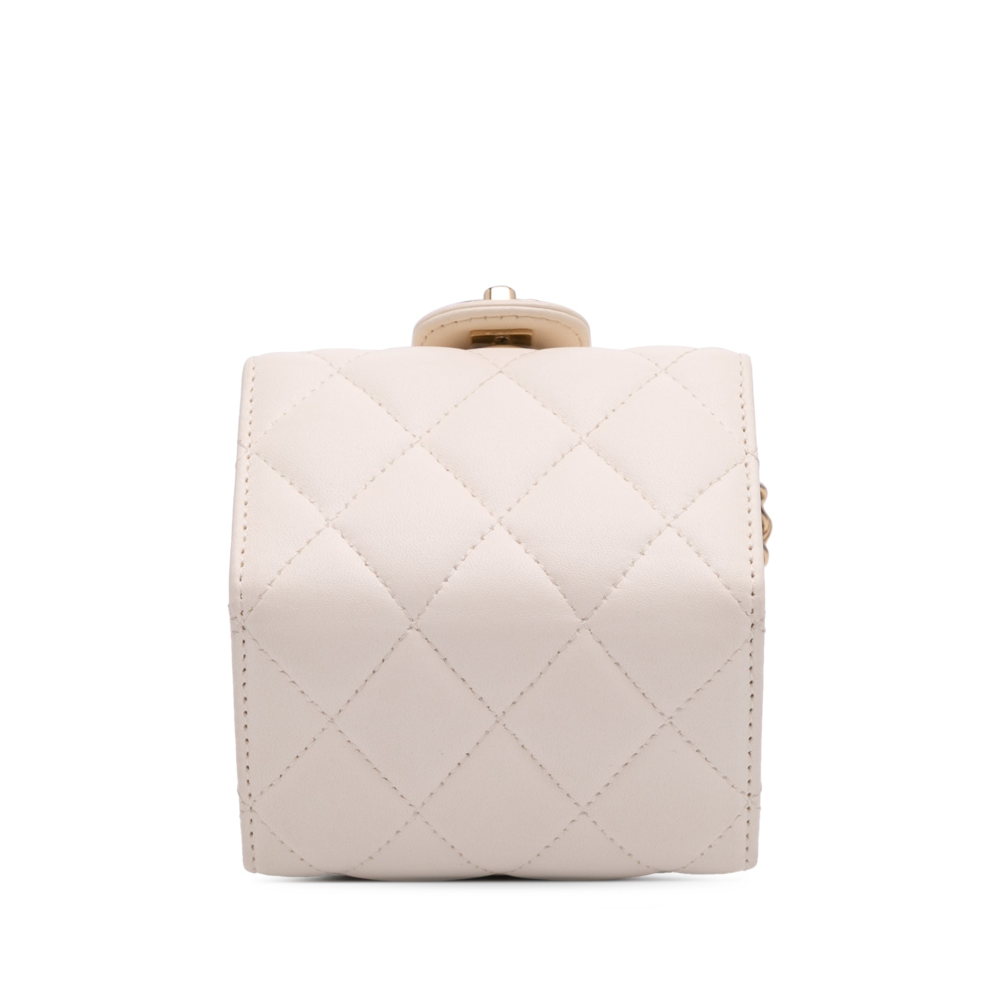 Chanel Quilted Lambskin Foldable Jewelry Box with Chain - image 3