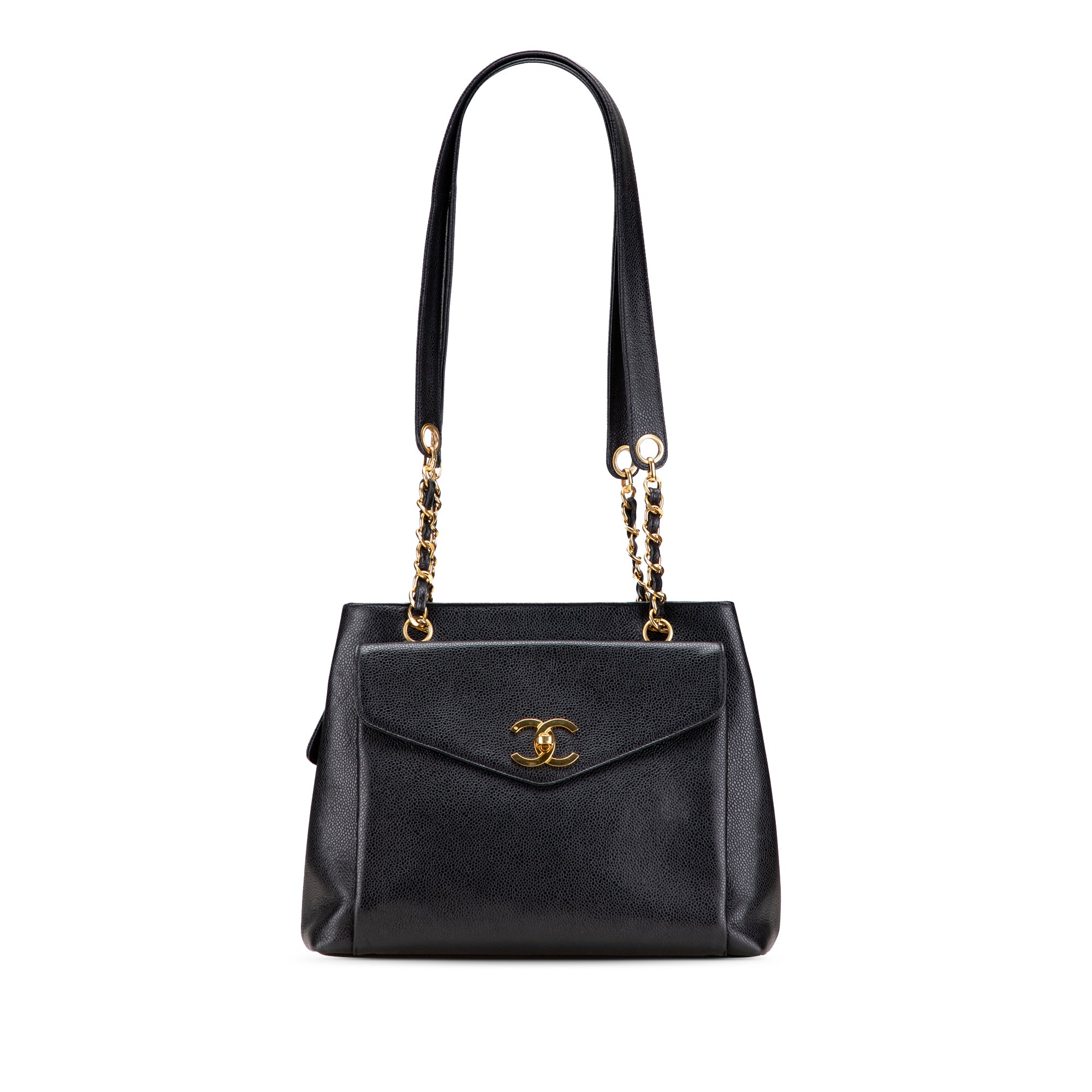 Chanel CC Caviar Shoulder Bag - image 1