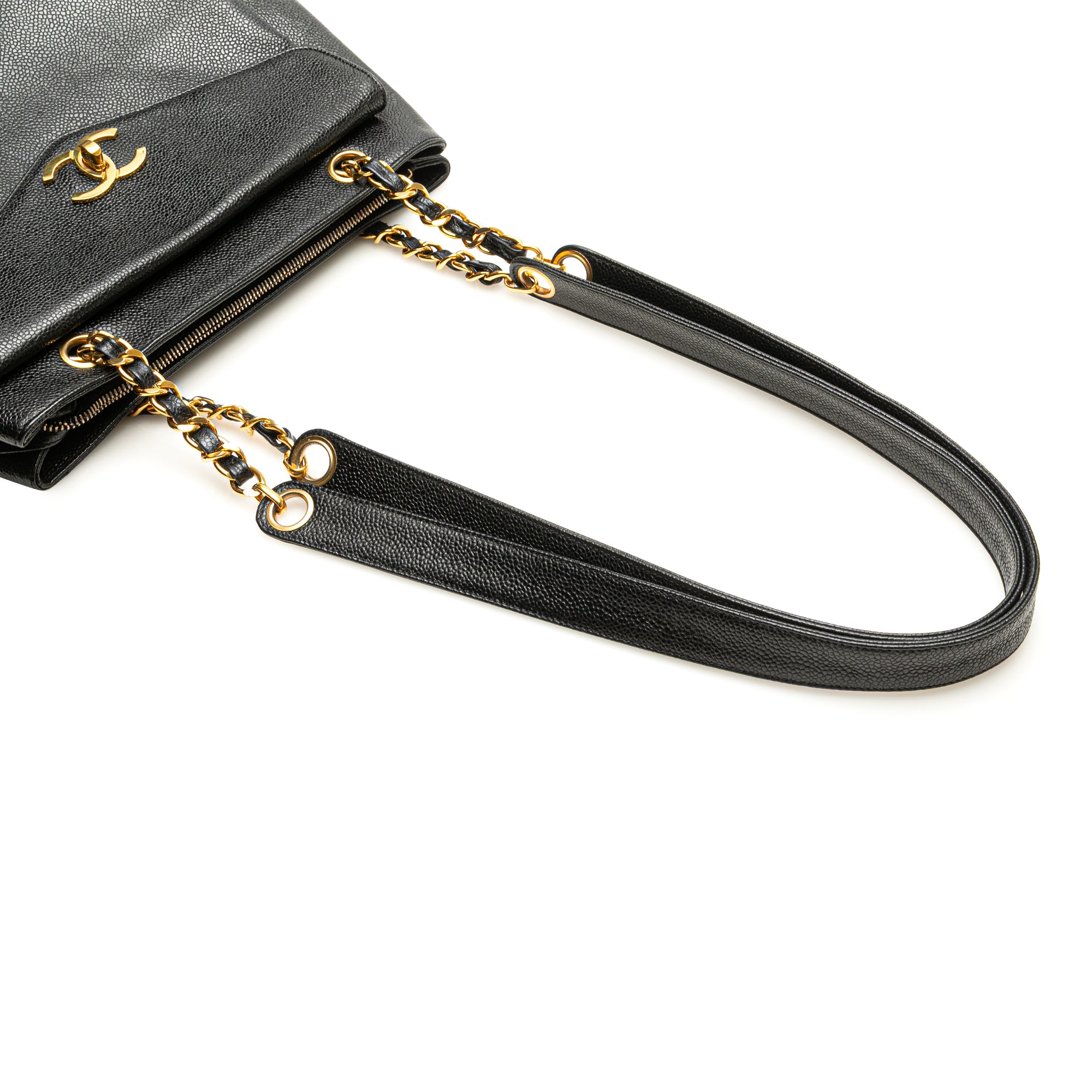 Chanel CC Caviar Shoulder Bag - image 14