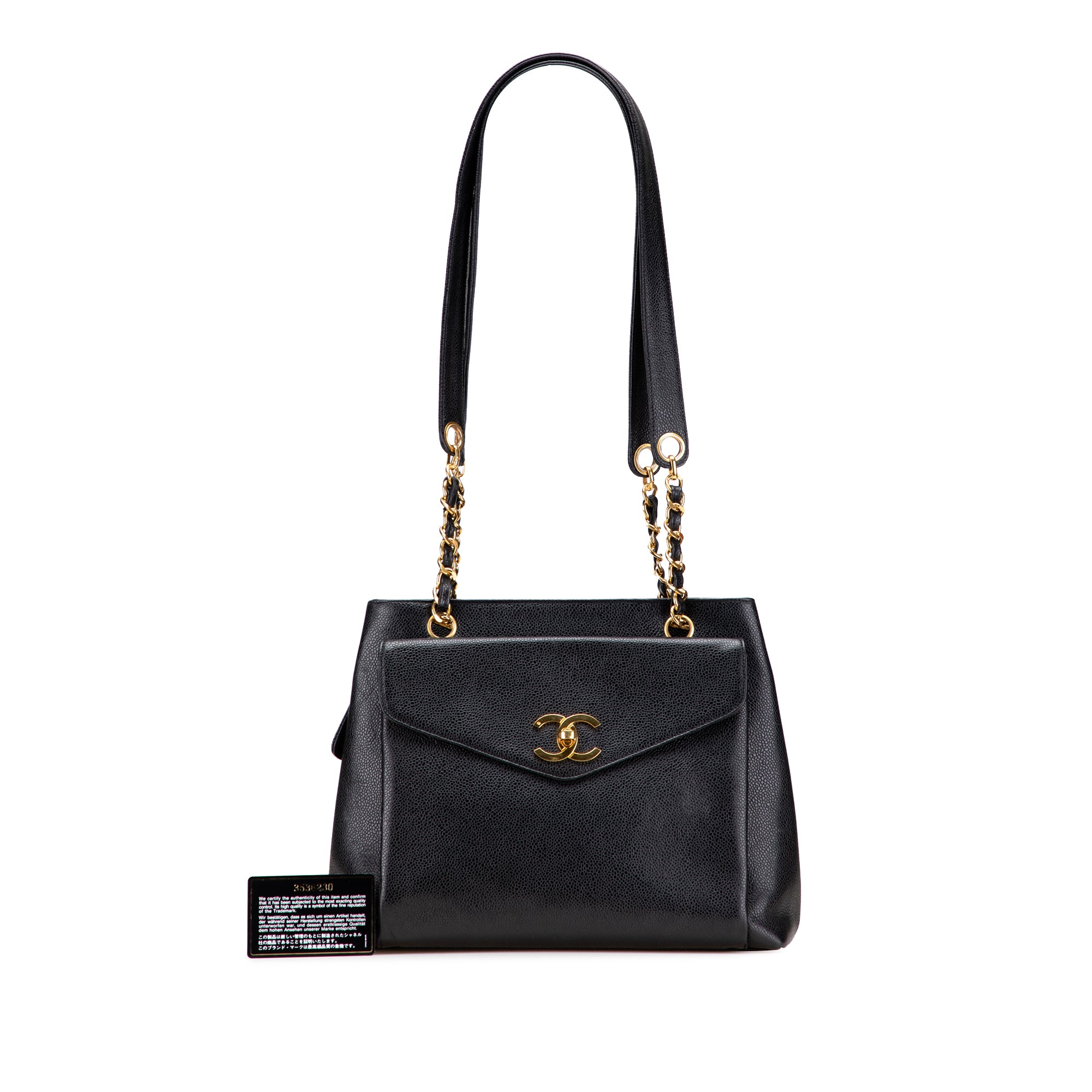 Chanel CC Caviar Shoulder Bag - image 16