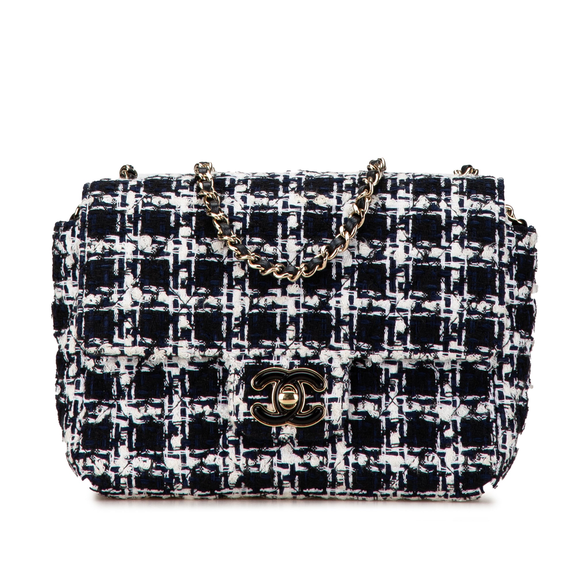 Chanel Mini Tweed Resin Heart Flap - image 1