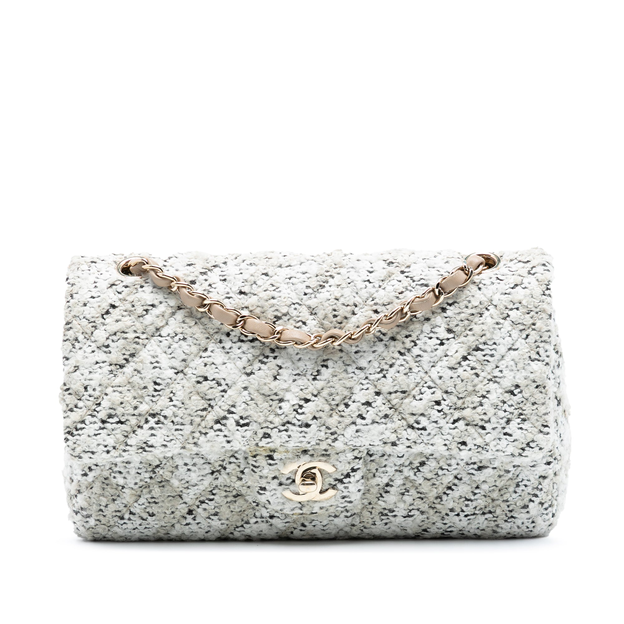 Chanel Medium Classic Tweed Double Flap - image 1