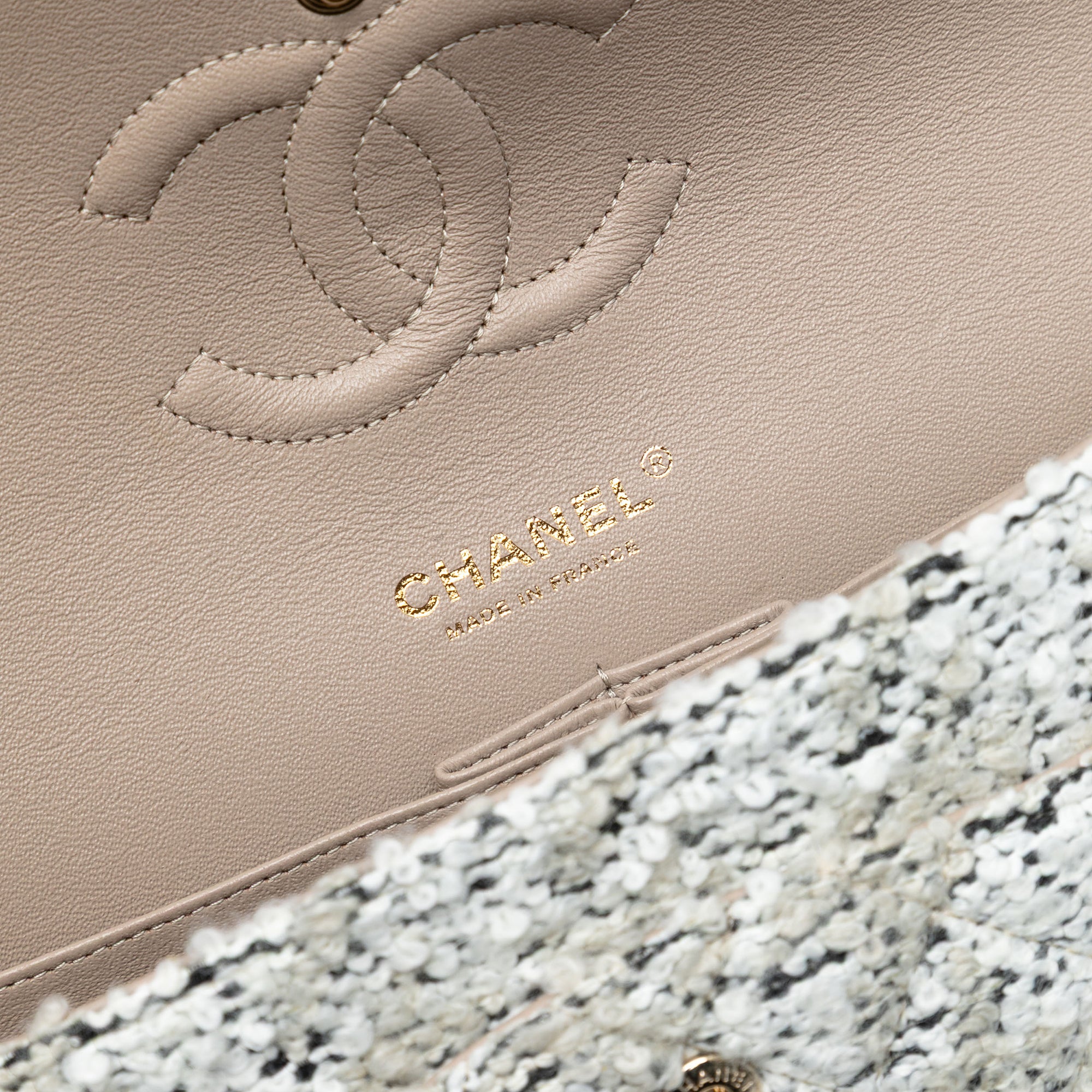 Chanel Medium Classic Tweed Double Flap - image 5