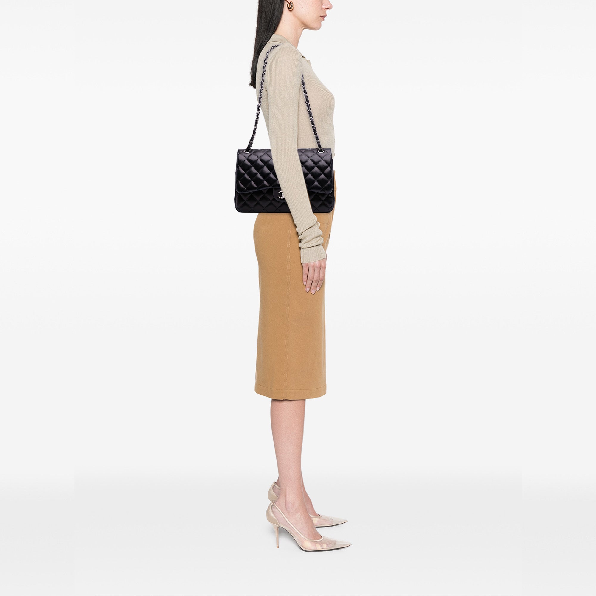 Chanel Jumbo Classic Lambskin Double Flap - image 12